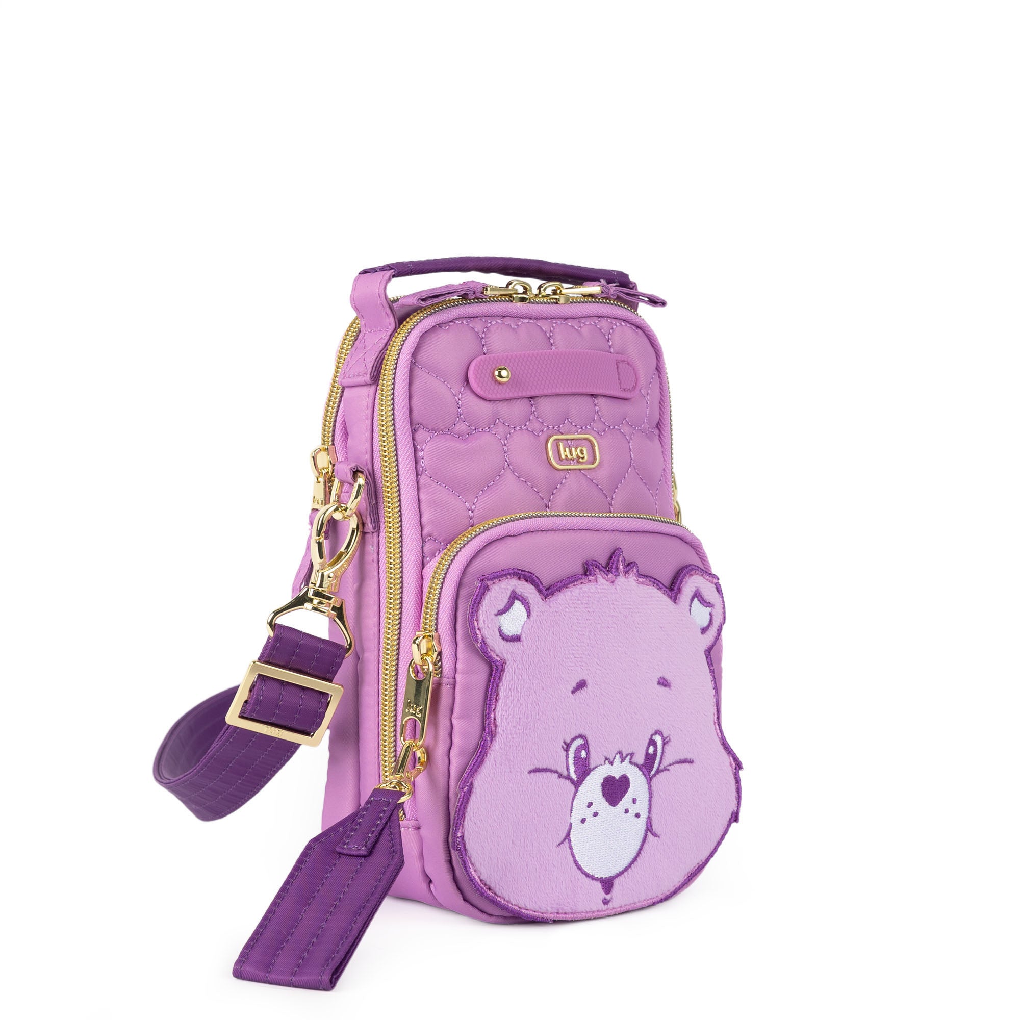 Care Bears x Lug Skeeter Mini Bridge Crossbody Bag - SHARE BEAR - 24739_CareBears_SkeeterMiniBridge_ShareBear_Angle_02