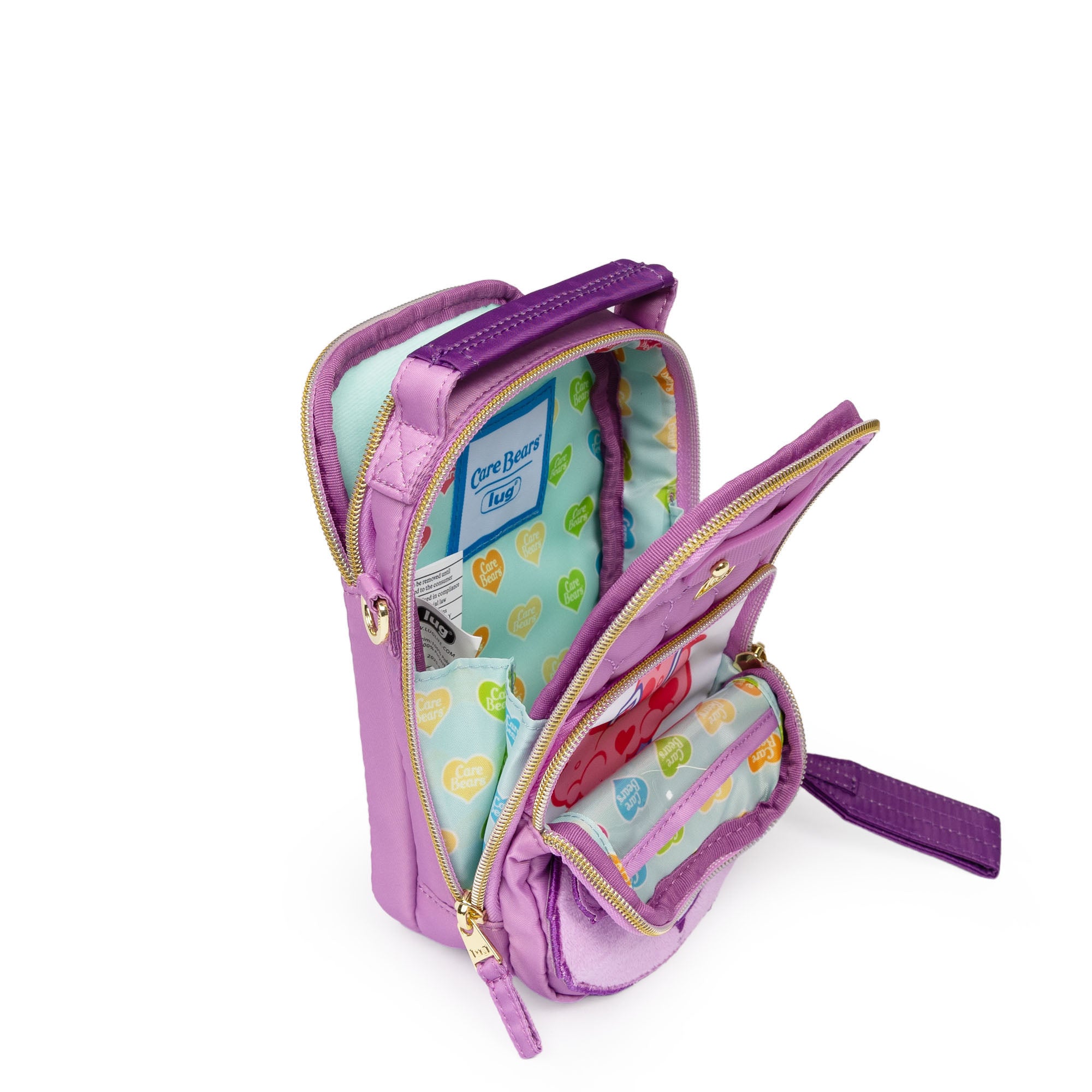 Care Bears x Lug Skeeter Mini Bridge Crossbody Bag - SHARE BEAR - 24739_CareBears_SkeeterMiniBridge_ShareBear_Angle_05