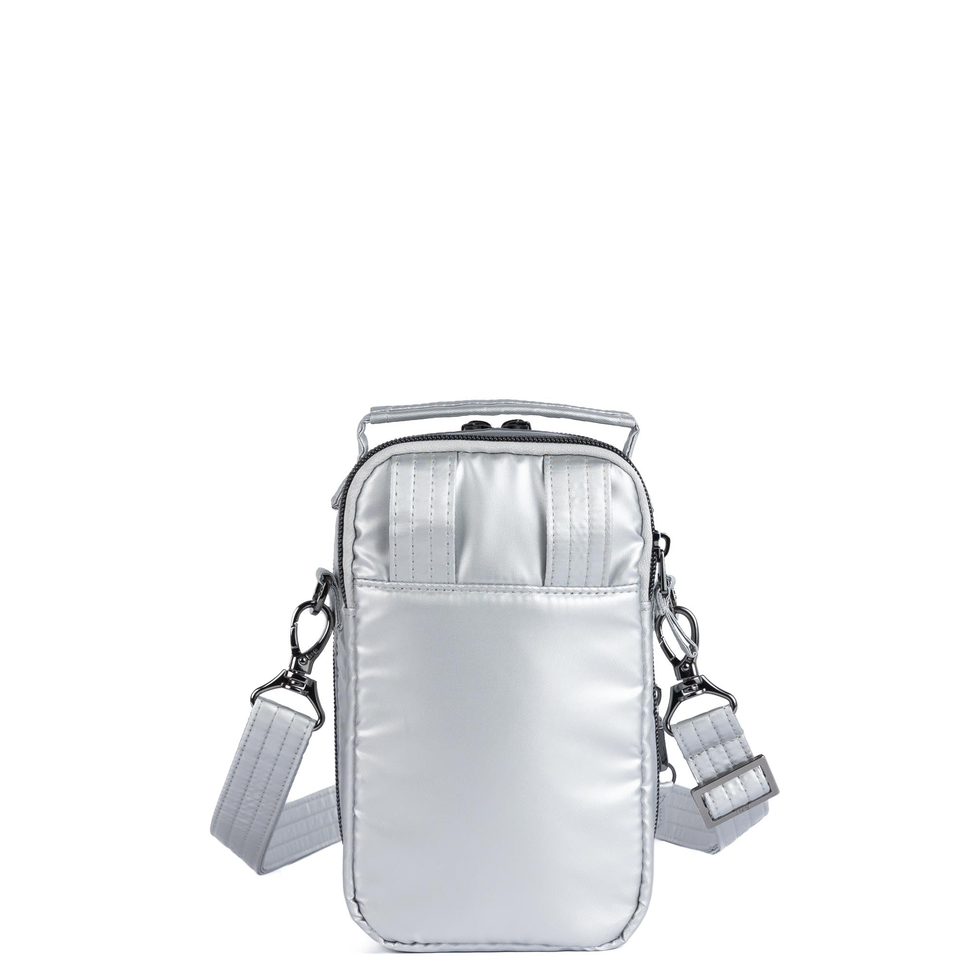Skeeter Mini Bridge Crossbody Bag with Puller - METALLIC SILVER - 24741_SkeeterMiniBridge_MetallicSilver_Angle_04
