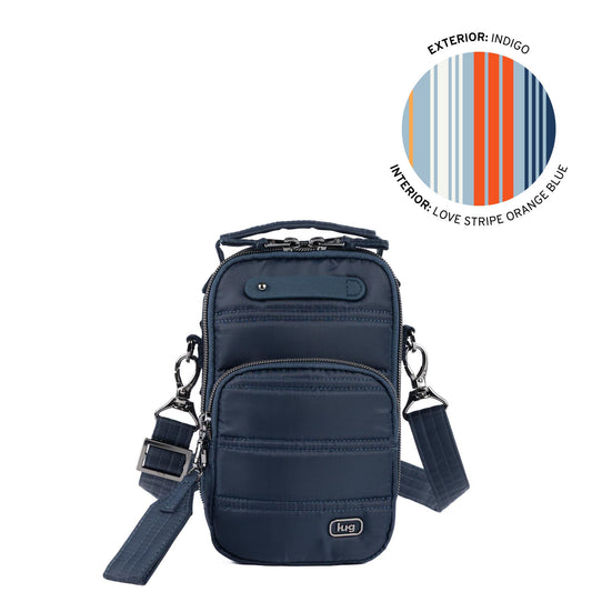 Skeeter Mini Bridge Crossbody Bag with Puller - INDIGO - 24742_SkeeterMiniBridge_Indigo_Angle_01