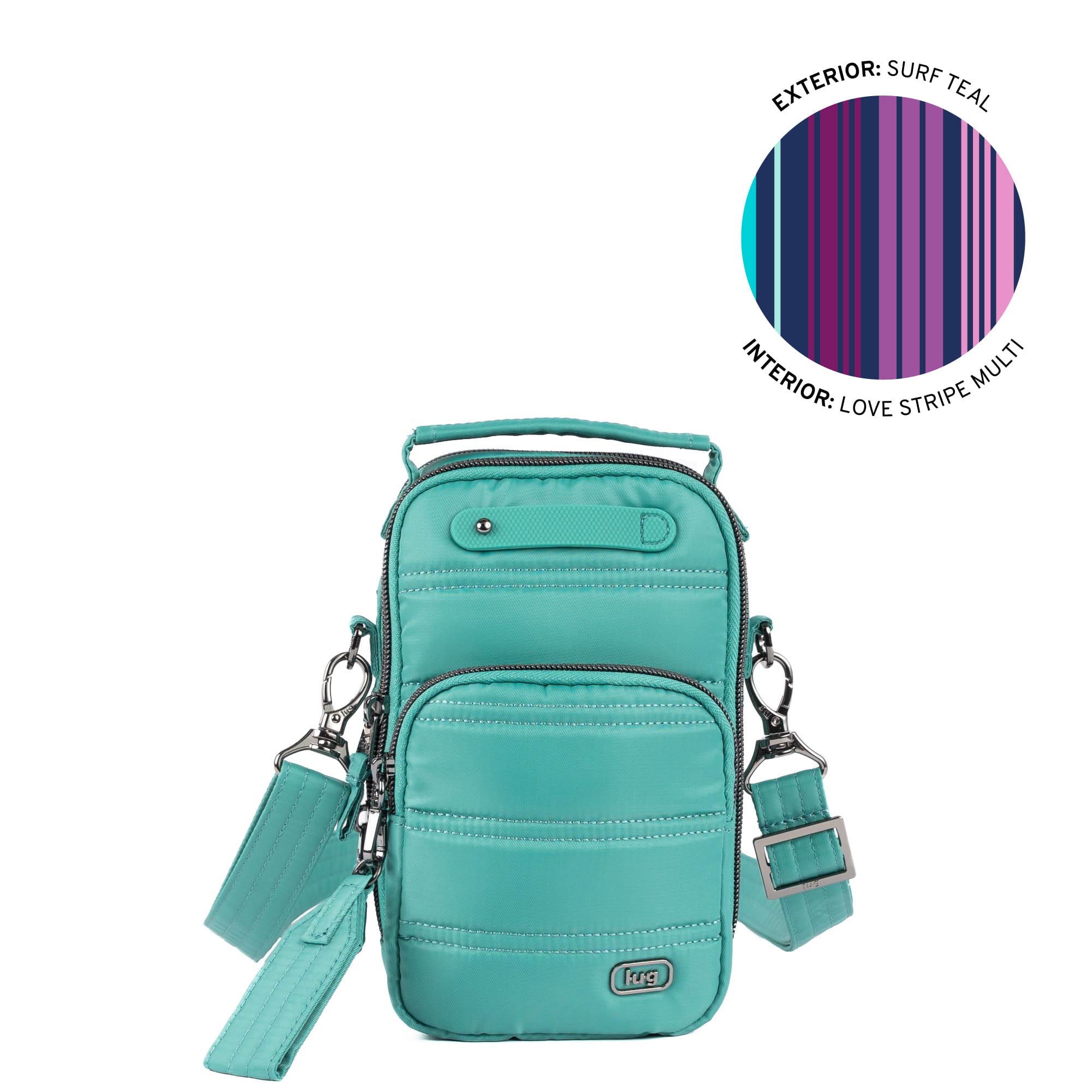 Skeeter Mini Bridge Crossbody Bag with Puller - SURF TEAL - 24743_SkeeterMiniBridge_SurfTeal_Angle_01