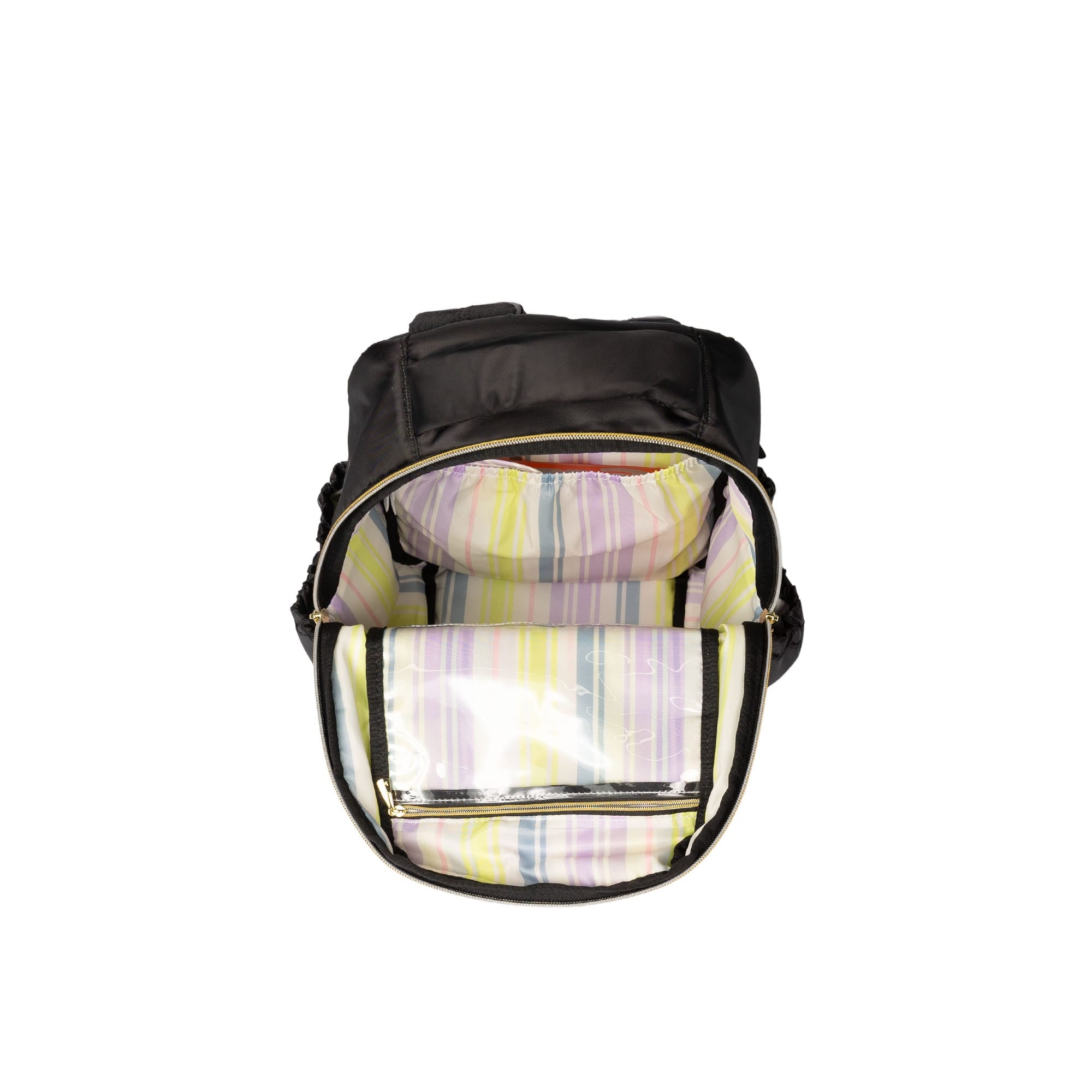 Cloudhopper Backpack - BLACK ICEPOP STITCH - 24748_Cloudhopper_BlackRainbowIcePop_Angle_05