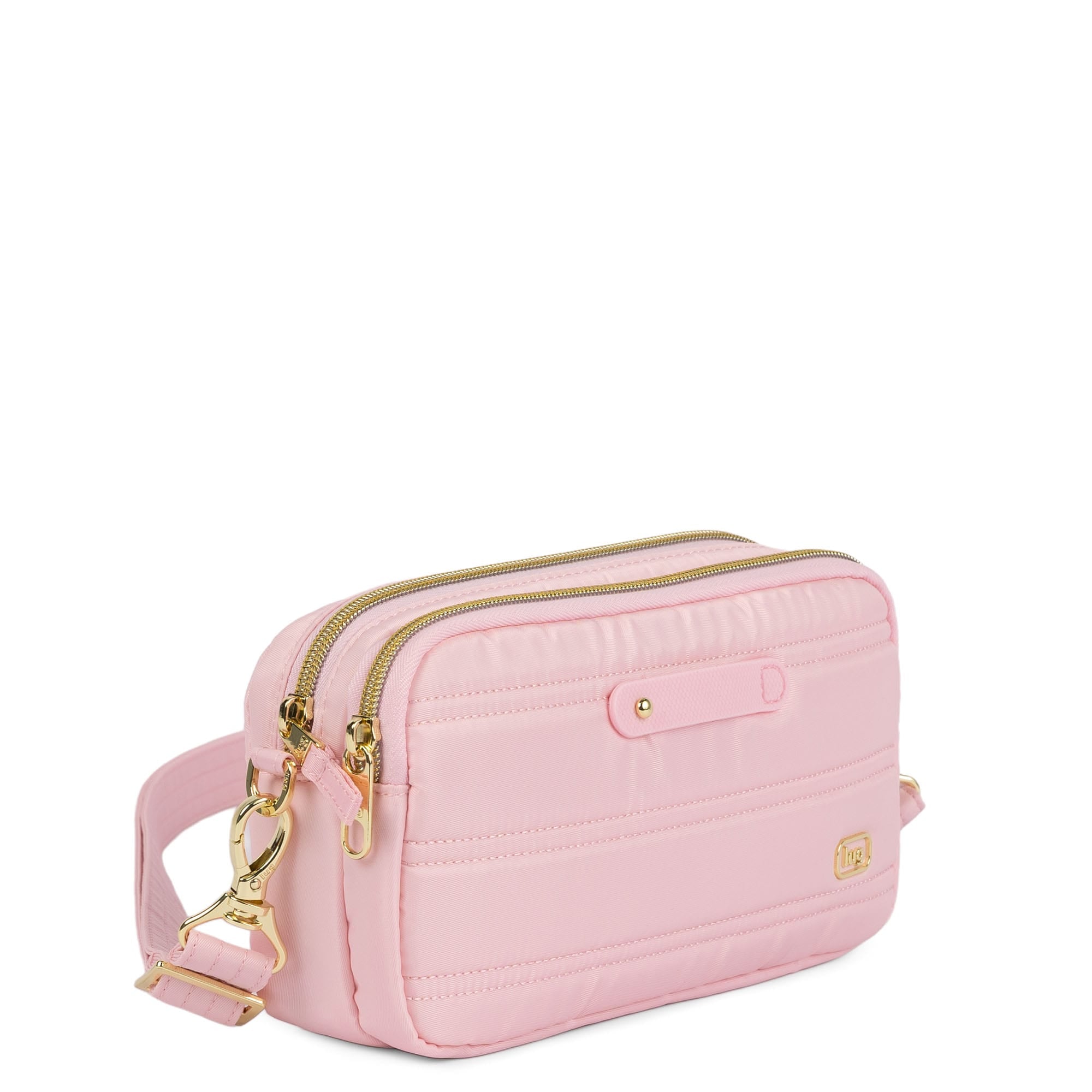 Coupe XL Plus Convertible Crossbody Bag with Charm Bar - BUBBLE PINK - 24754_CoupeXLPlus-w-CharmBar_BubblePink_Angle_02