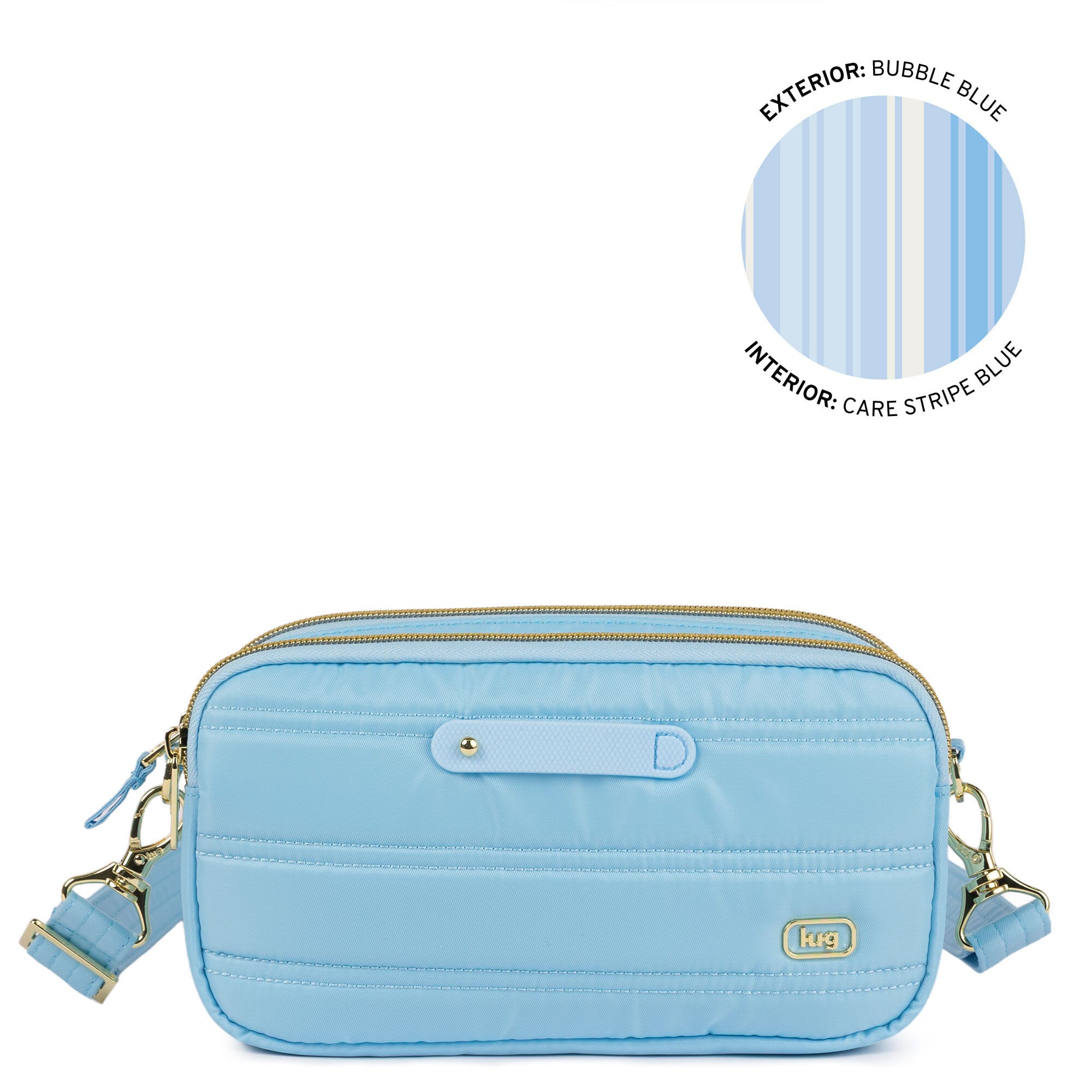 Coupe XL Plus Convertible Crossbody Bag with Charm Bar - BUBBLE BLUE - 24755_CoupeXLPlus-w-CharmBar_BubbleBlue_Angle_01