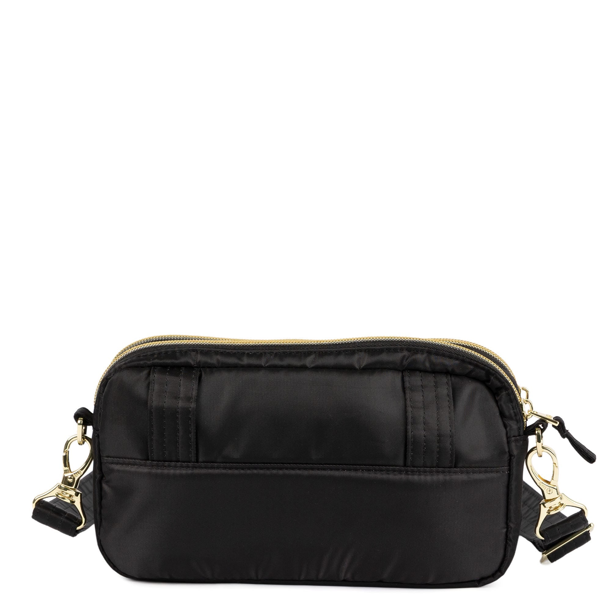 Coupe XL Plus Convertible Crossbody Bag with Charm Bar - BLACK ICEPOP STITCH - 24757_CoupeXLPlus-w-CharmBar_BlackRainbowIcepop_Angle_04