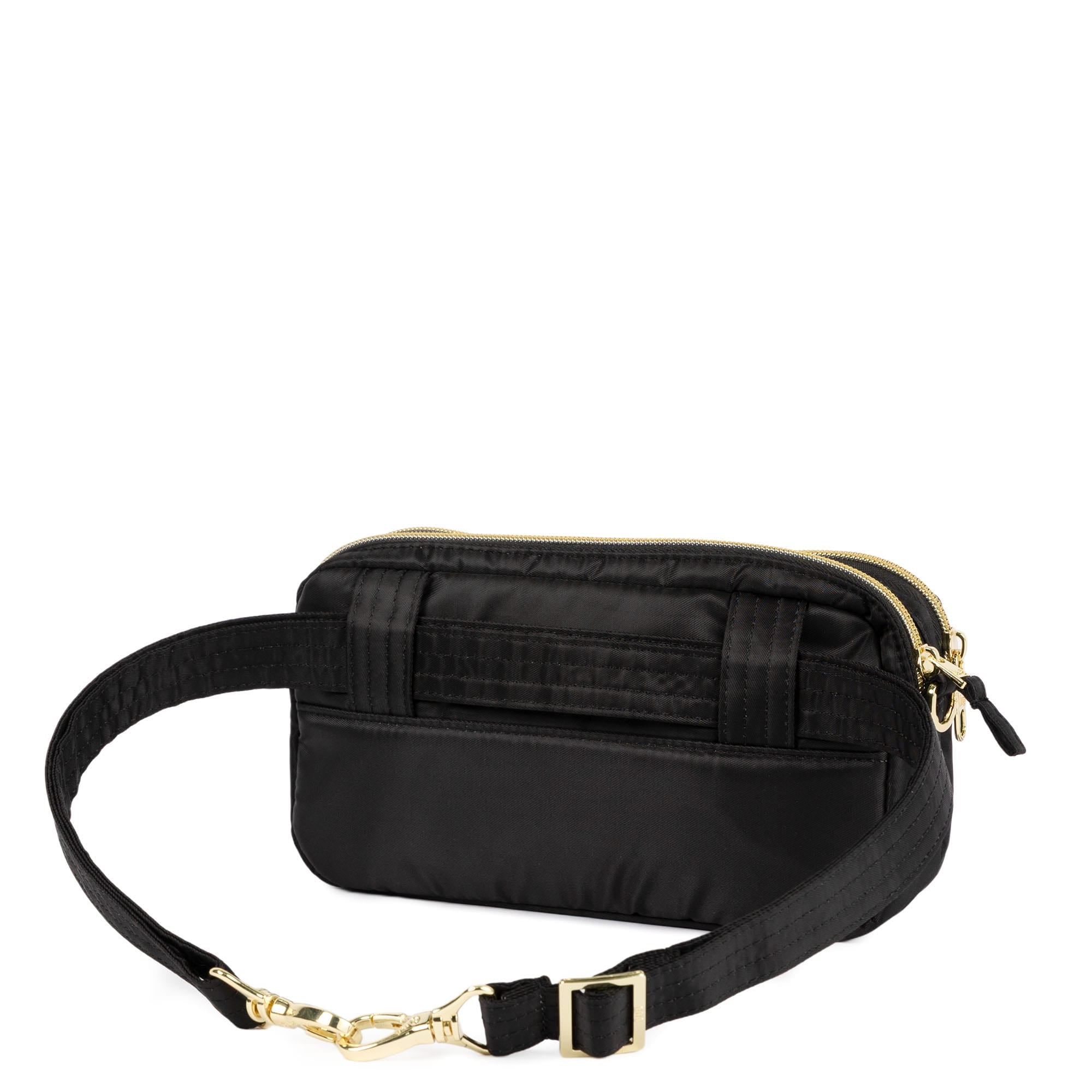 Coupe XL Plus Convertible Crossbody Bag with Charm Bar - BLACK ICEPOP STITCH - 24757_CoupeXLPlus-w-CharmBar_BlackRainbowIcepop_Angle_05