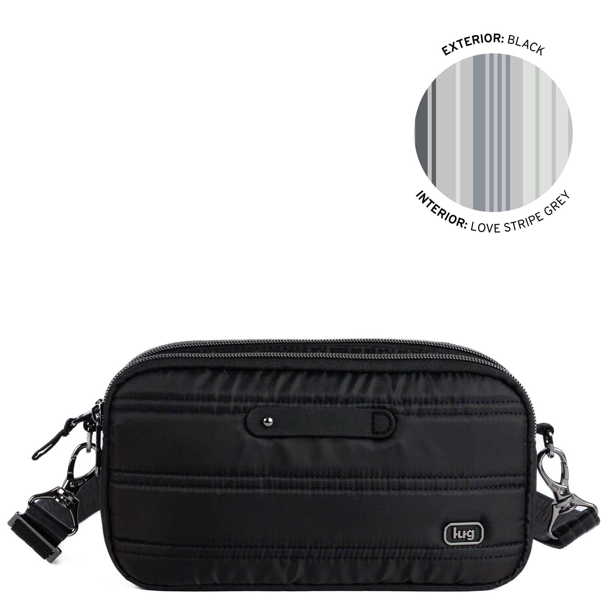 Coupe XL Plus Convertible Crossbody Bag with Charm Bar - BLACK - 24758_CoupeXLPlus-w-CharmBar_Black_Angle_01