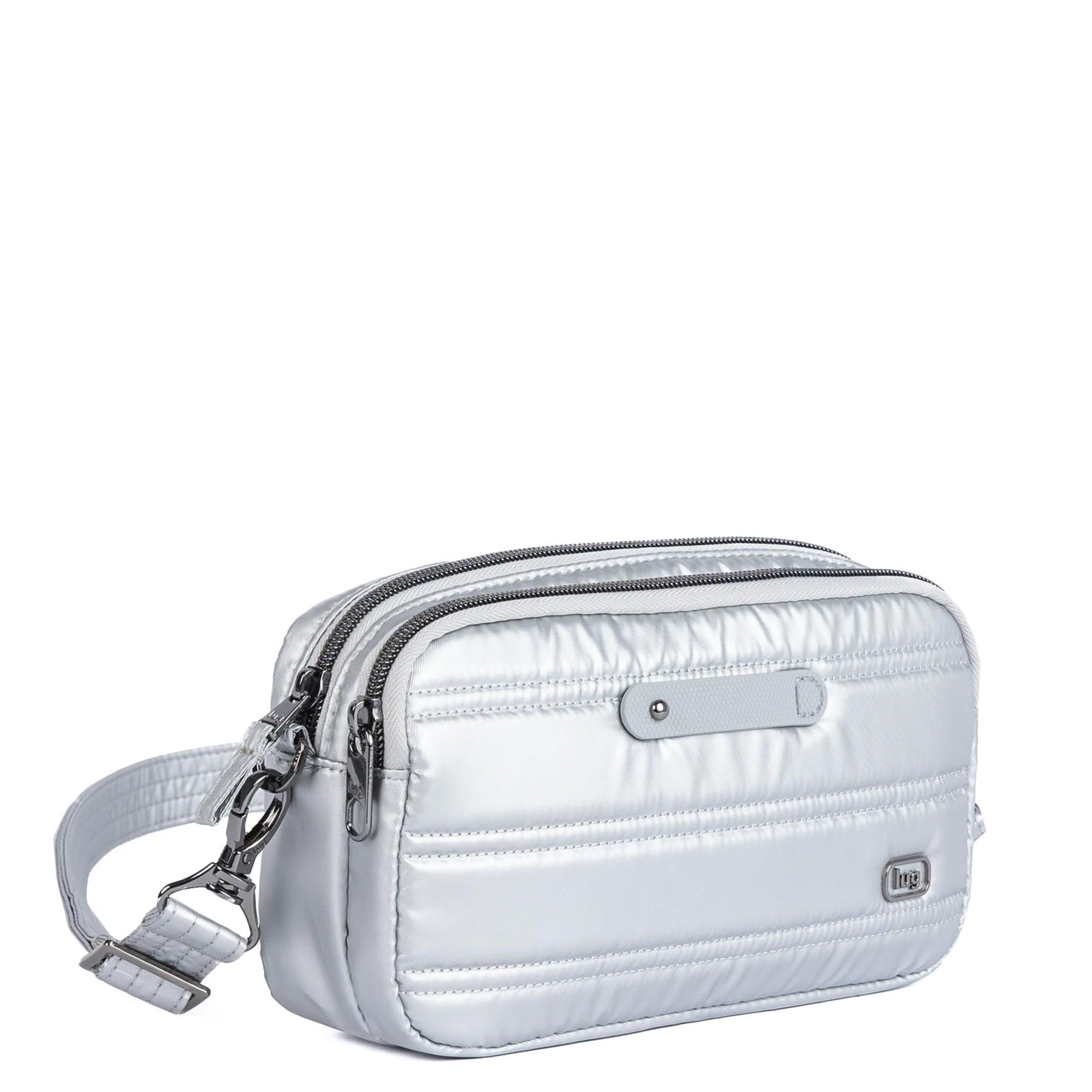 Coupe XL Plus Convertible Crossbody Bag with Charm Bar - METALLIC SILVER - 24759_CoupeXLPlus-w-CharmBar_MetallicSilver_Angle_02