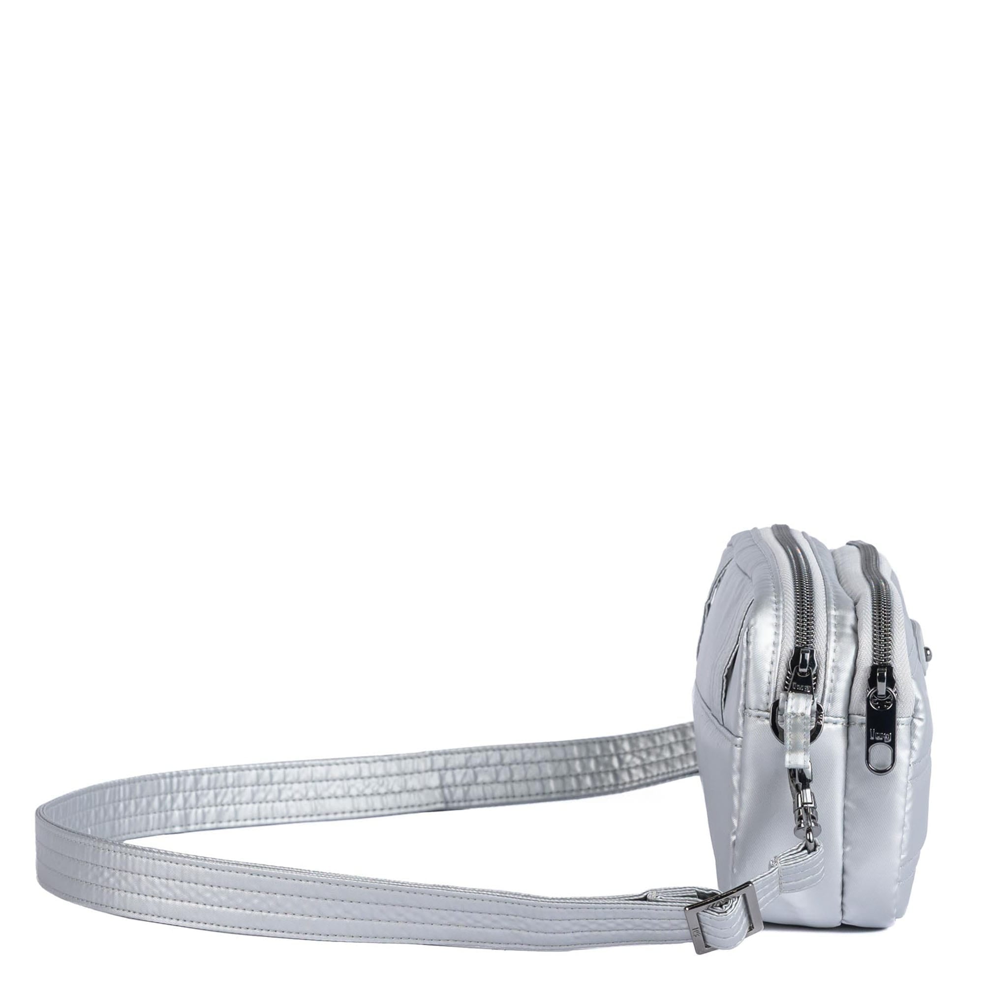 Coupe XL Plus Convertible Crossbody Bag with Charm Bar - METALLIC SILVER - 24759_CoupeXLPlus-w-CharmBar_MetallicSilver_Angle_03