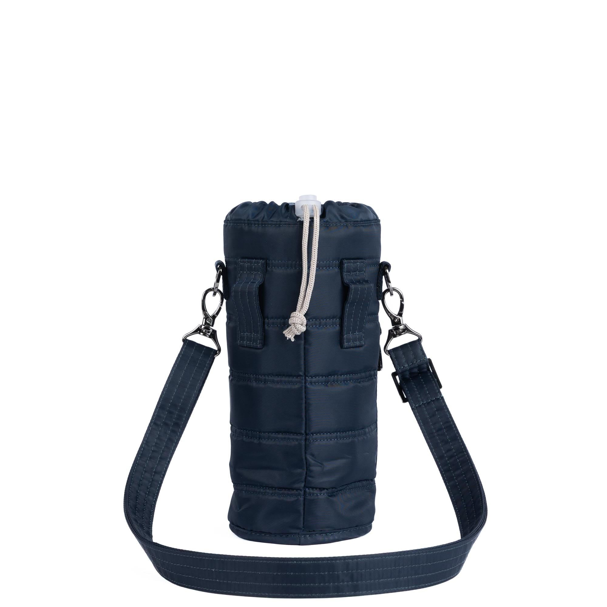Huggie Wide Crossbody Water Bottle Holder with Charm Bar - INDIGO - 24766_HuggieWide_Indigo_Angle_04