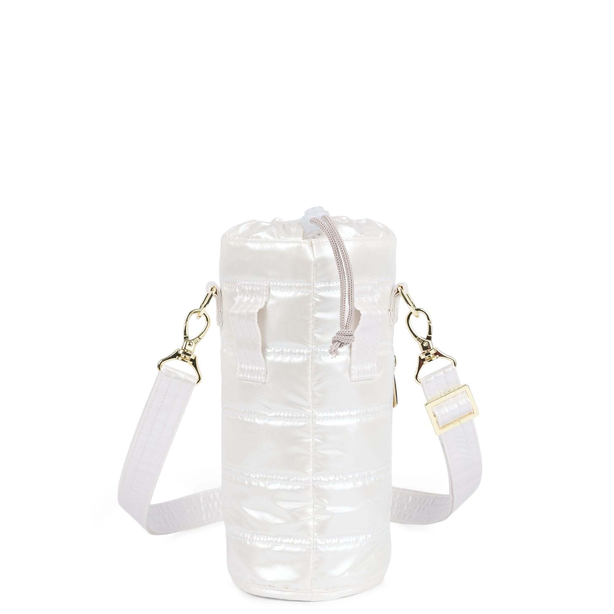 Huggie Wide Crossbody Water Bottle Holder with Charm Bar - METALLIC DIAMOND - 24768_HuggieWide_MetallicDiamond_Angle_04