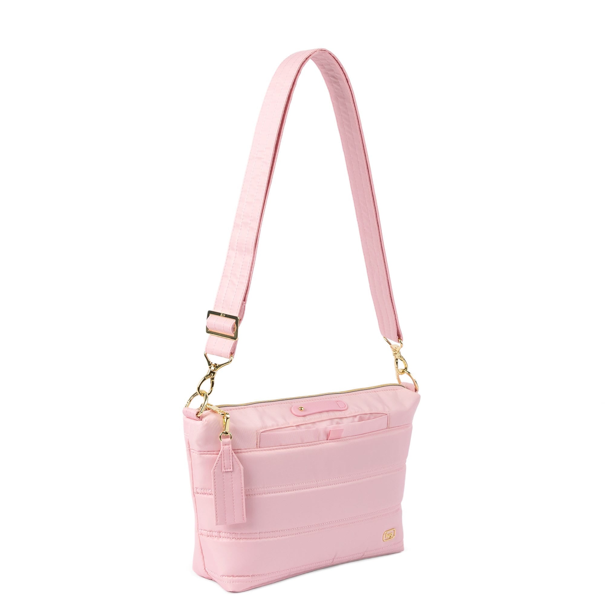 Flare 2 Crossbody Bag with Puller - BUBBLE PINK - 24772_Flare2wPuller_BubblePink_Angle_02