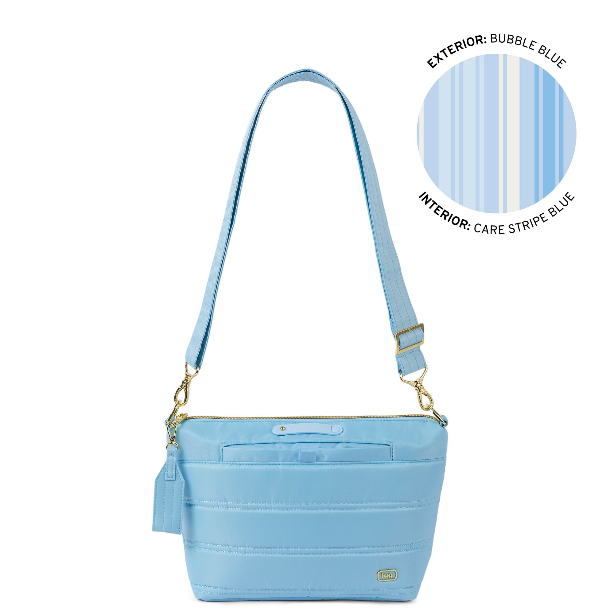 Flare 2 Crossbody Bag with Puller - BUBBLE BLUE - 24773_Flare2wPuller_BubbleBlue_Angle_01