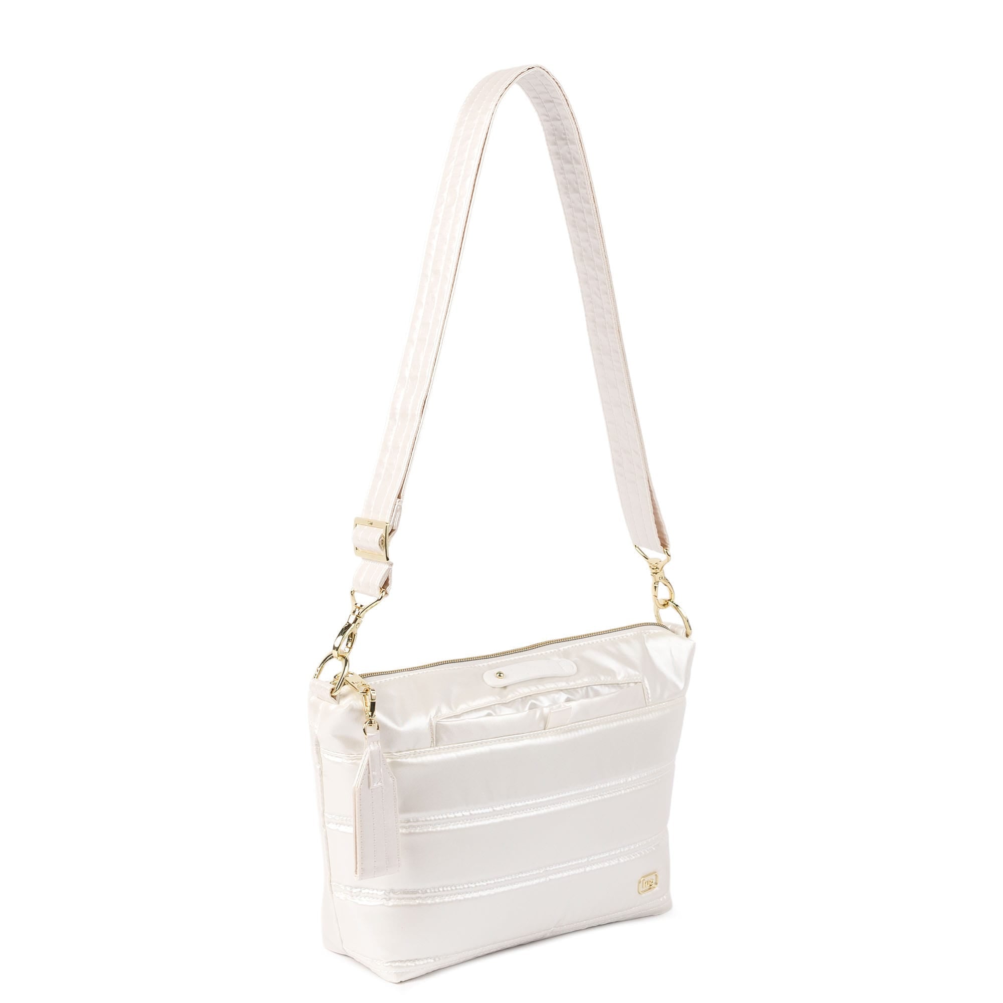 Flare 2 Crossbody Bag with Puller - METALLIC DIAMOND - 24774_Flare2wPuller_MetallicDiamond_Angle_02