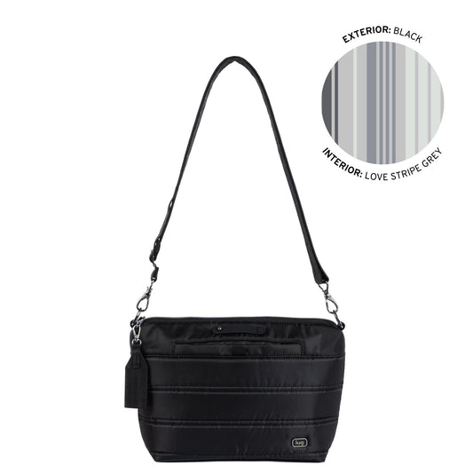 Care Bears x Lug Flare 2 Crossbody Bag - - 24776_Flare2_Black_Angle_01_29a6f082-cc26-4c5c-9fef-951f325c833c