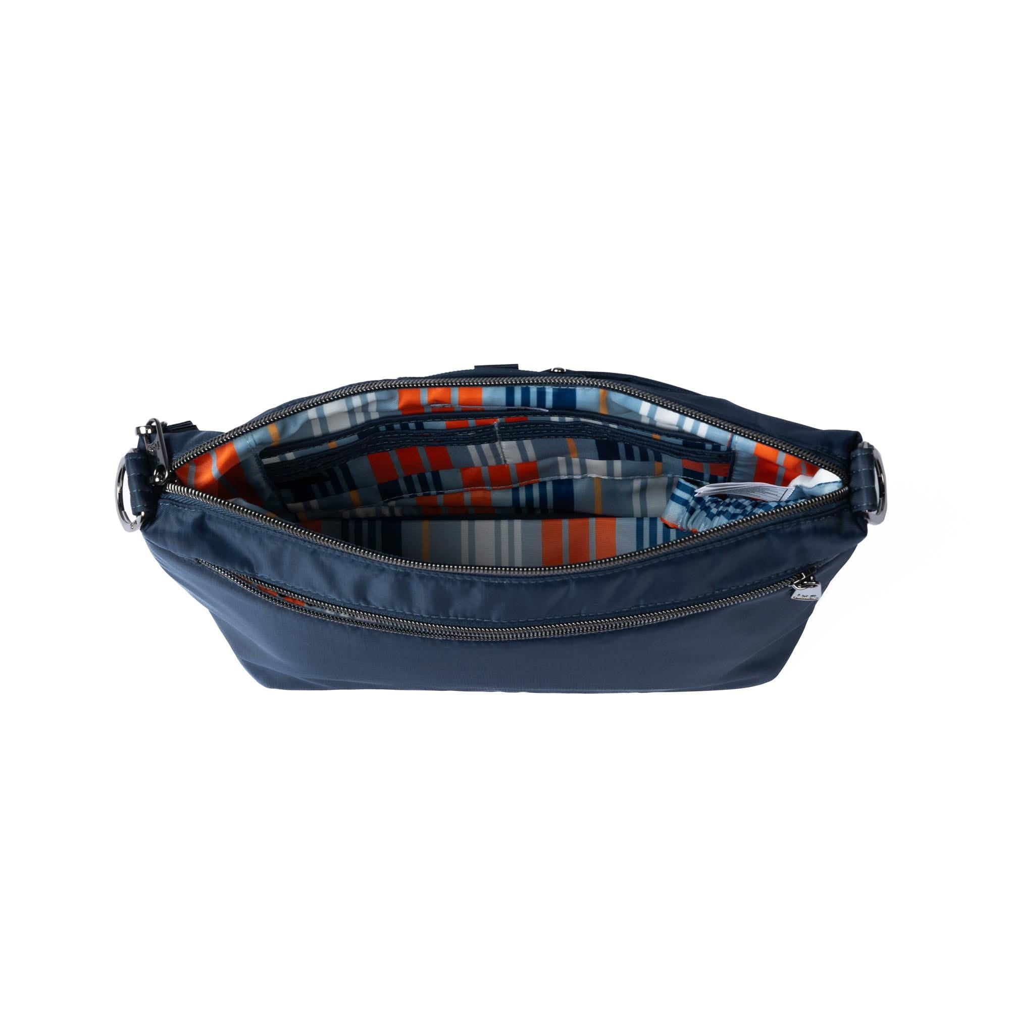 Flare 2 Crossbody Bag with Puller - INDIGO - 24778_Flare2_Indigo_Angle_05