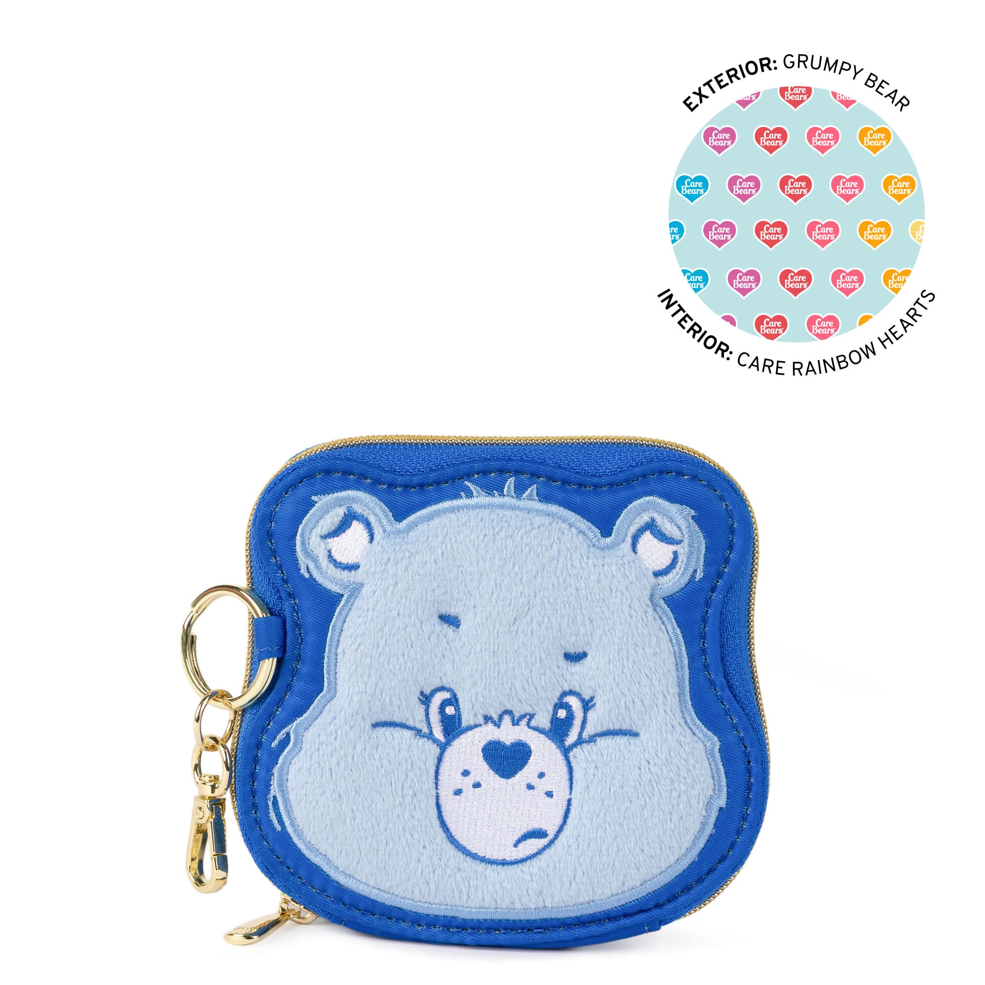 Care Bears x Lug Coin Pouch - GRUMPY BEAR - 24783_LugxCareBears_CoinPouch_GrumpyBear_Angle_01