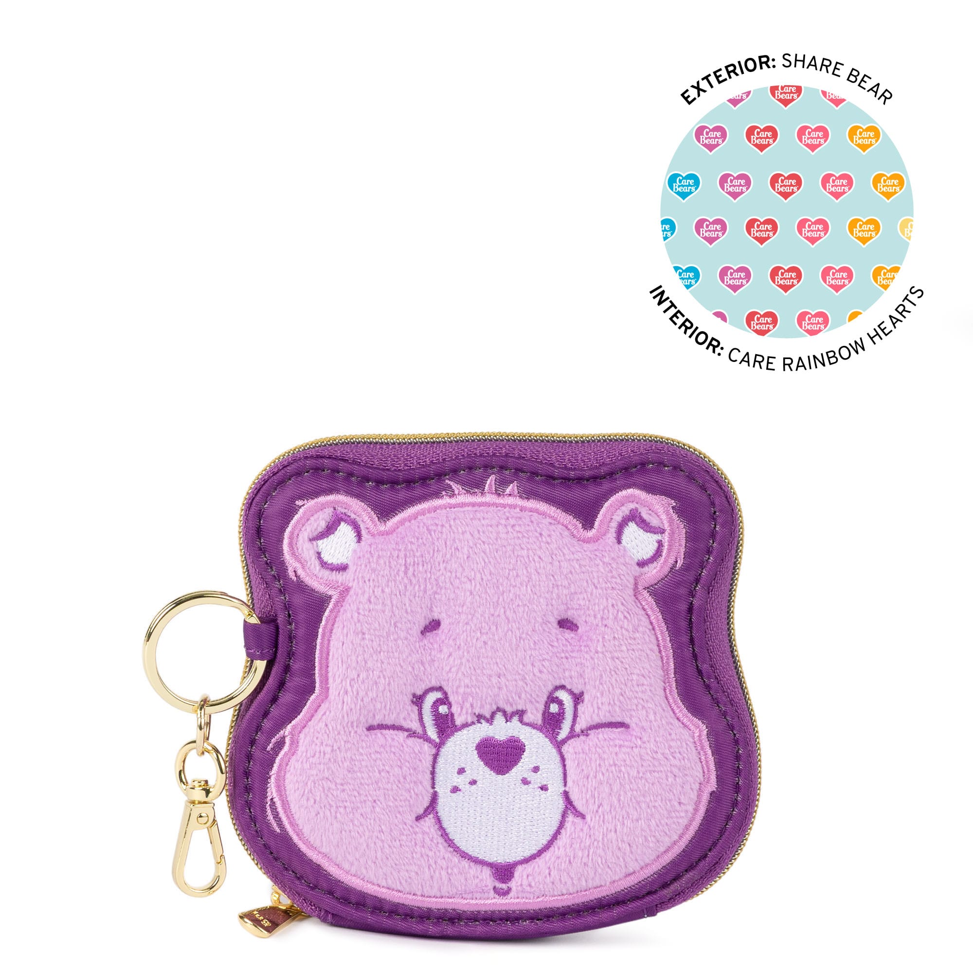 Care Bears x Lug Coin Pouch - SHARE BEAR - 24785_LugxCareBears_CoinPouch_ShareBear_Angle_01
