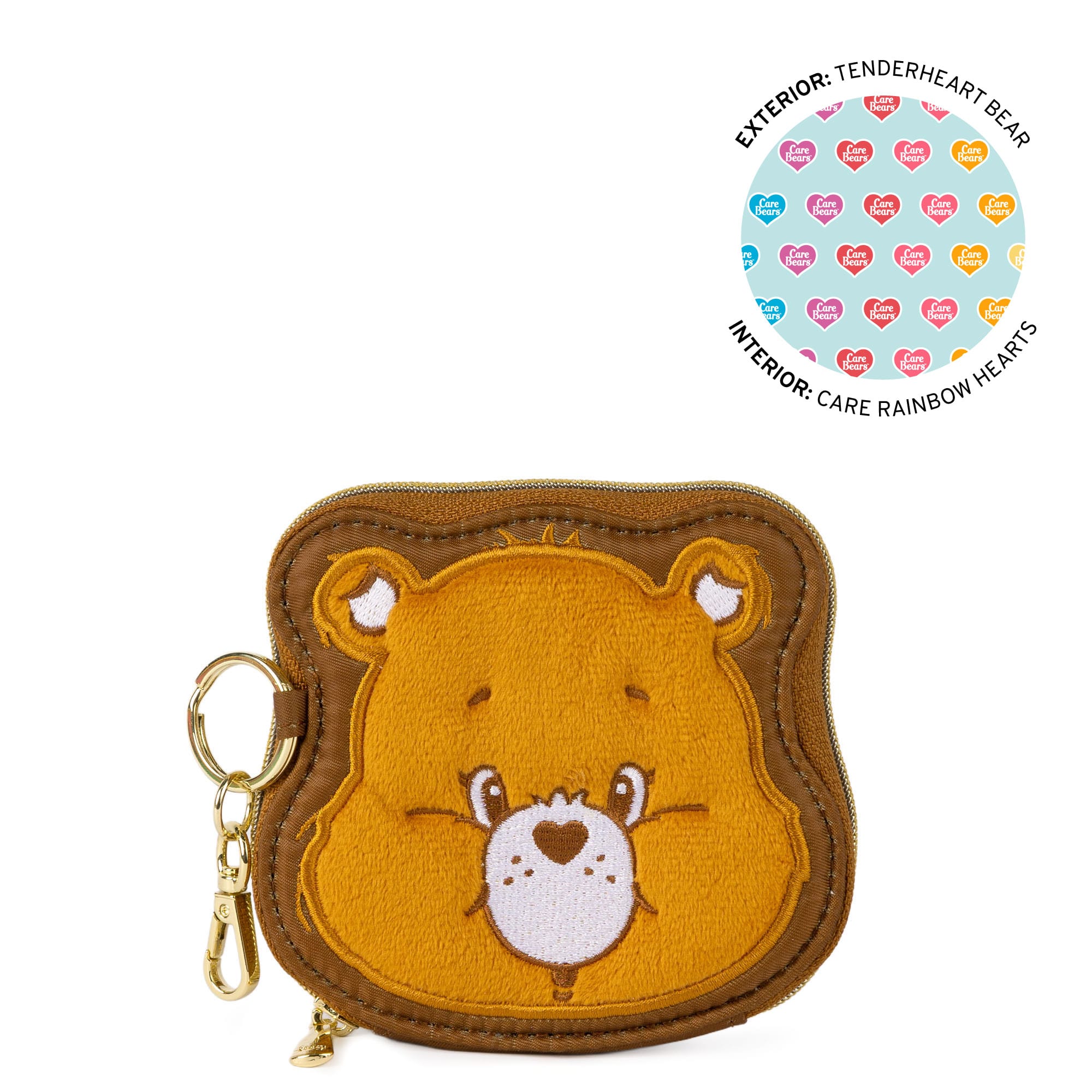 Care Bears x Lug Coin Pouch - TENDERHEART BEAR - 24786_LugxCareBears_CoinPouch_TenderheartBear_Angle_01