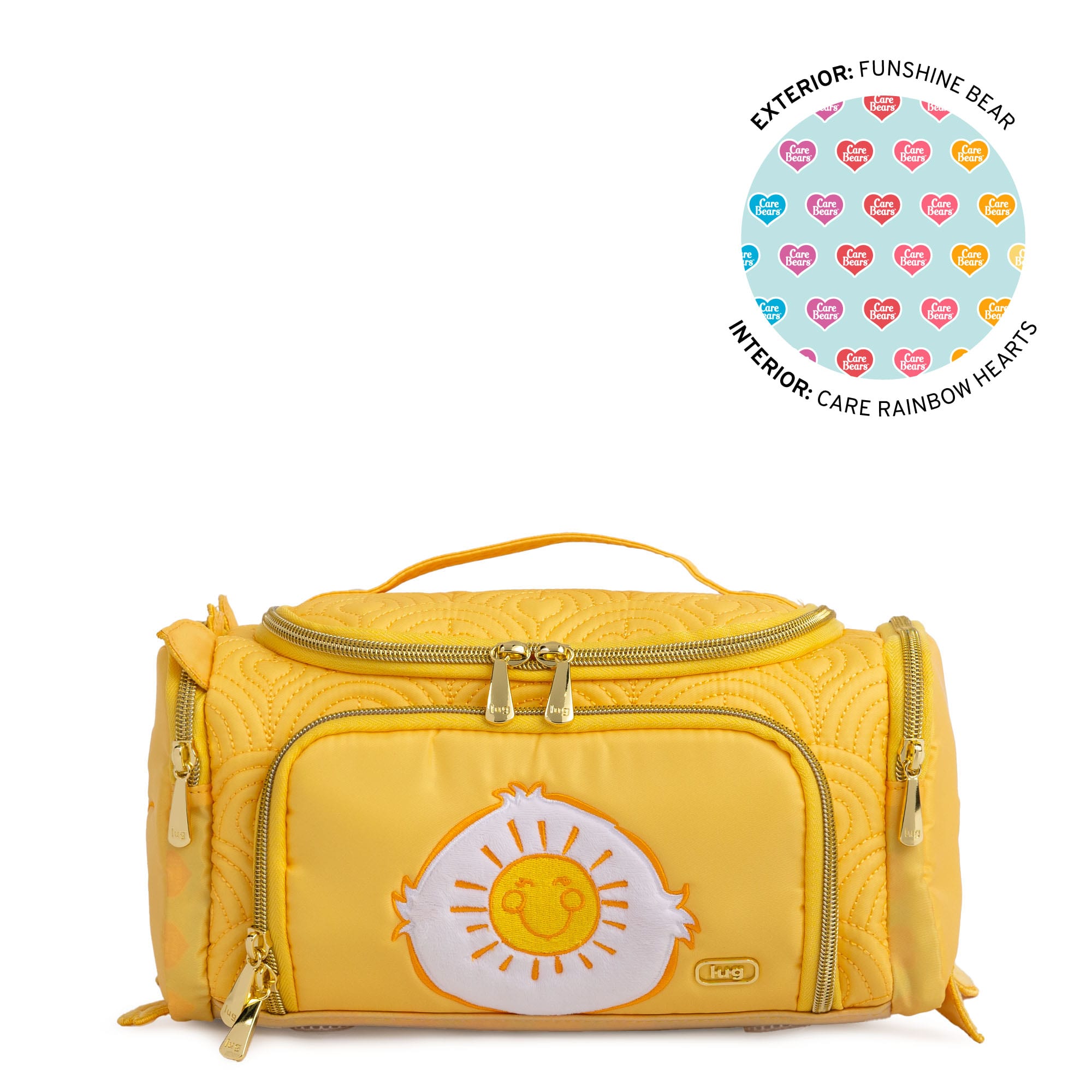 Care Bears x Lug Trolley Medium - FUNSHINE BEAR - 24788_LugxCareBears_TrolleyMedium_FunshineBear_Angle_01