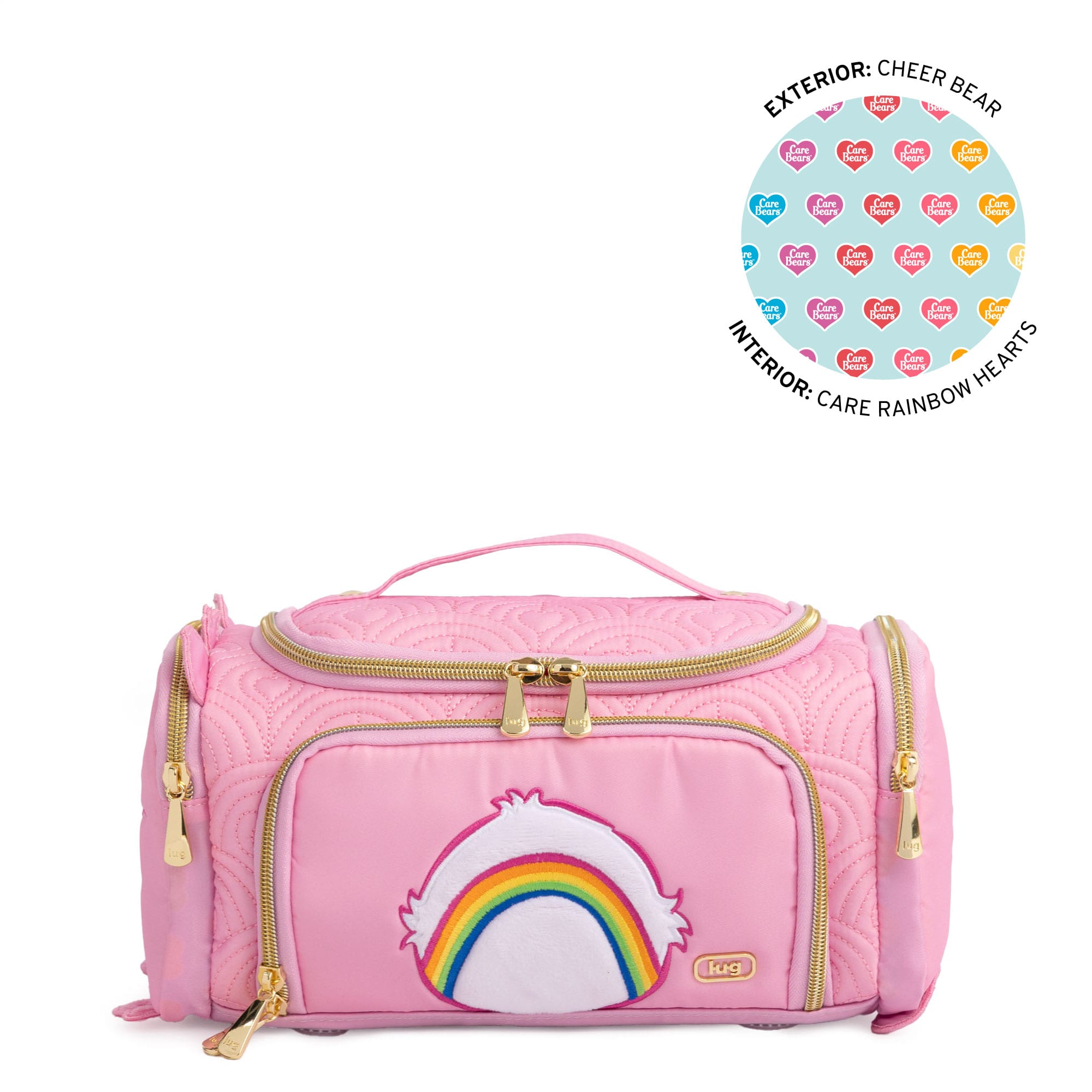 Care Bears x Lug Trolley Medium - CHEER BEAR - 24789_LugxCareBears_TrolleyMedium_CheerBear_Angle_01