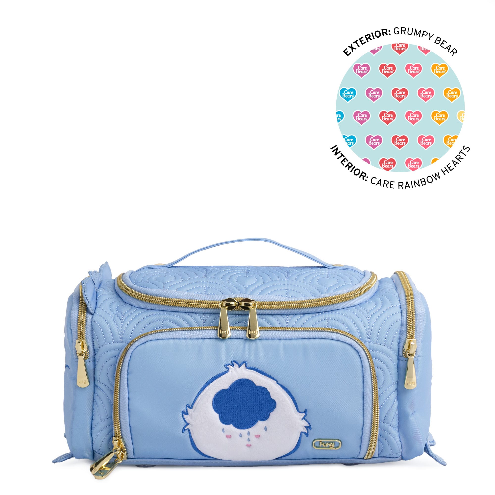 Care Bears x Lug Trolley Medium - GRUMPY BEAR - 24790_LugxCareBears_TrolleyMedium_GrumpyBear_Angle_01