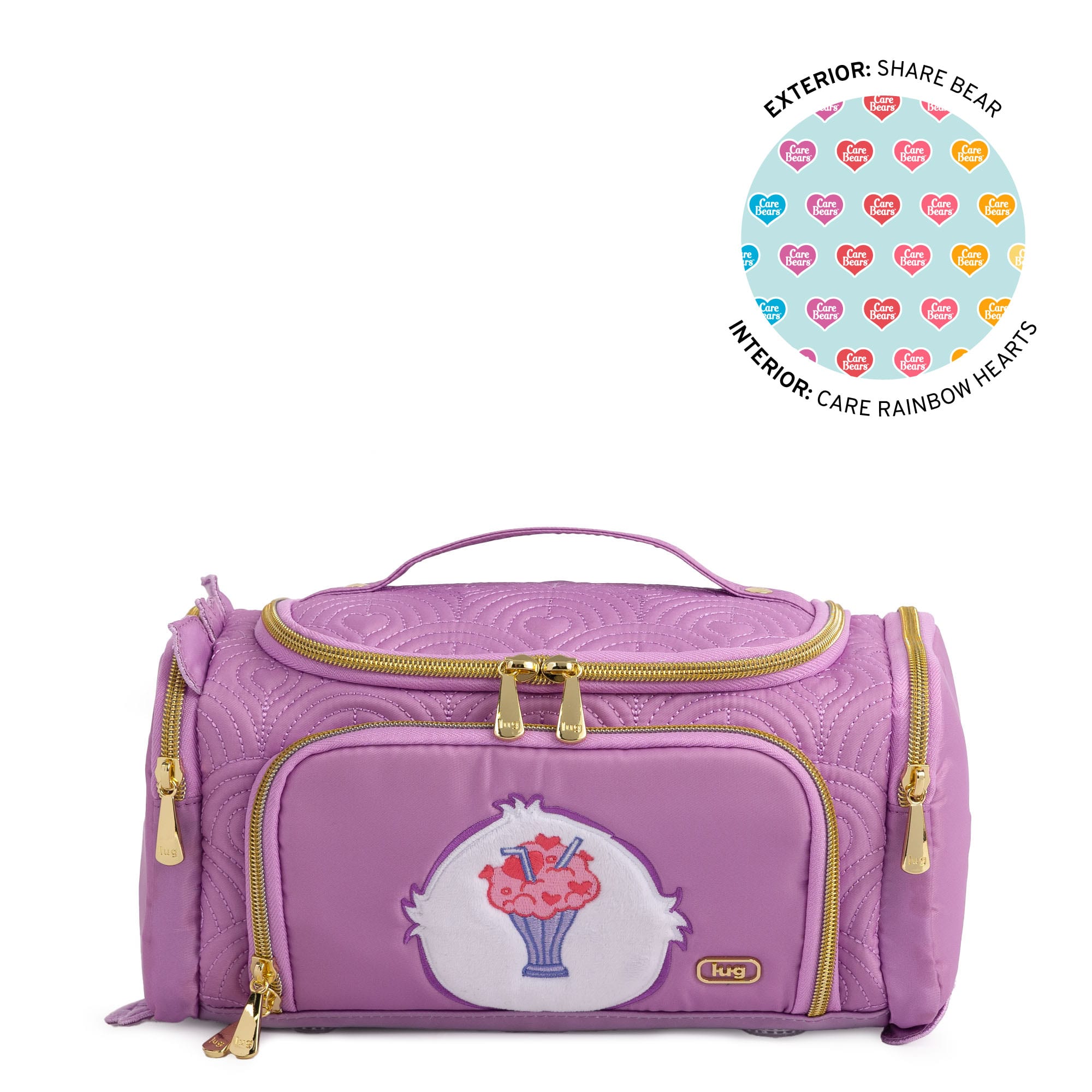 Care Bears x Lug Trolley Medium - SHARE BEAR - 24792_LugxCareBears_TrolleyMedium_ShareBear_Angle_01