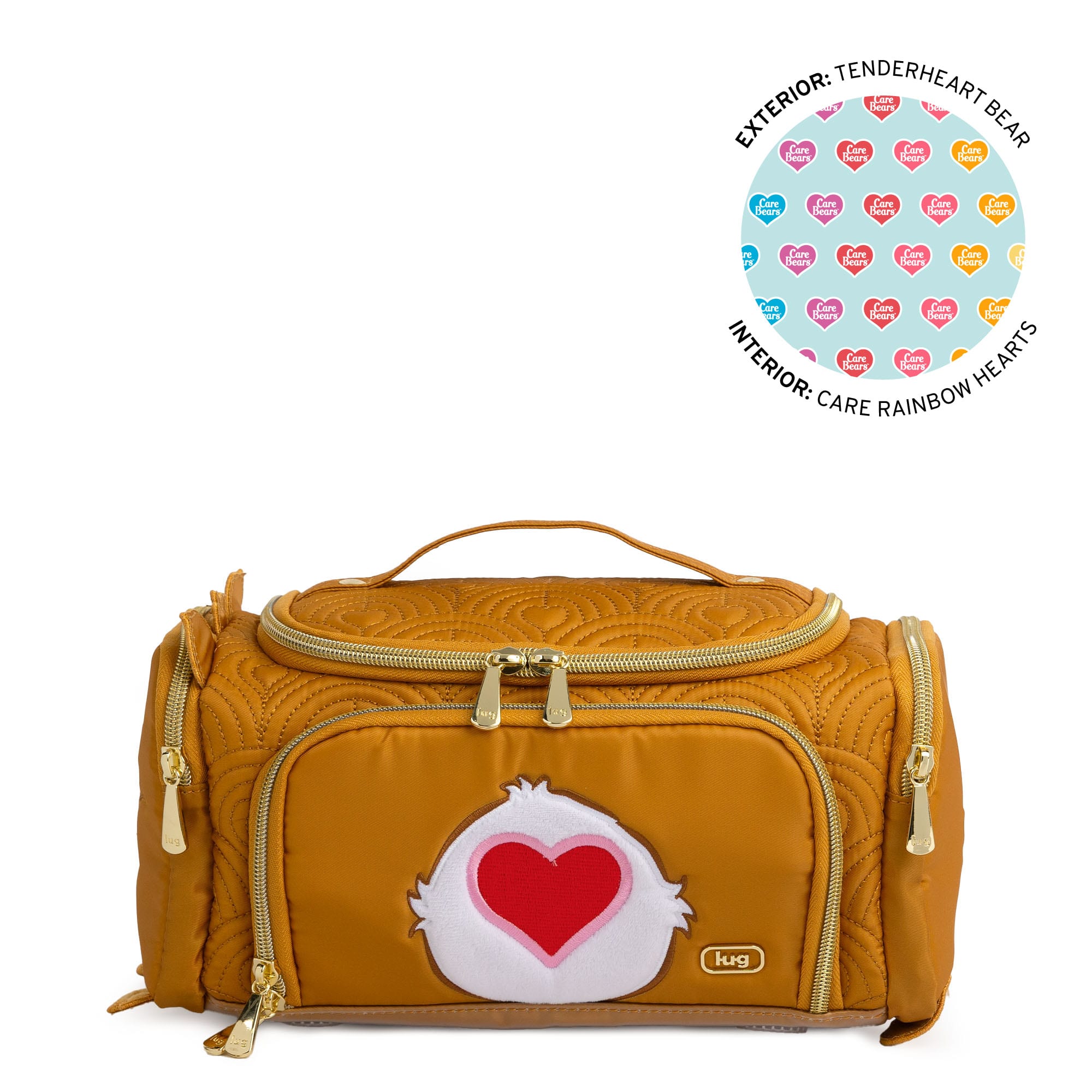 Care Bears x Lug Trolley Medium - TENDERHEART BEAR - 24793_LugxCareBears_TrolleyMedium_TenderheartBear_Angle_01