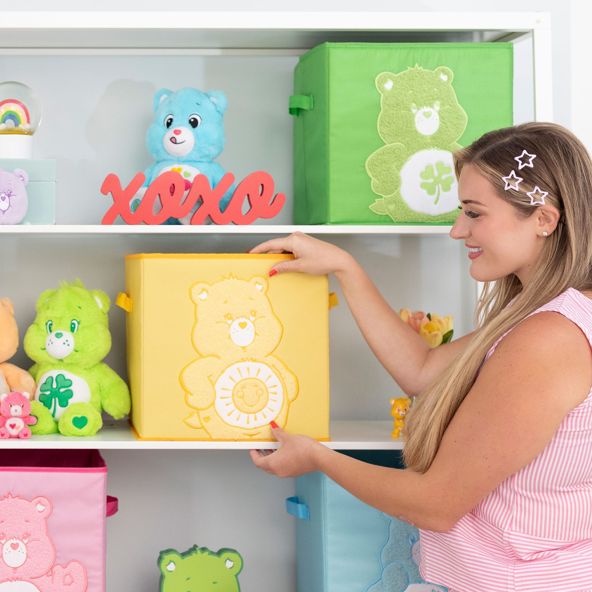 Care Bears x Lug Stardust Collapsible Storage Cube - FUNSHINE BEAR - 24859_LugxCareBears_StardustCube_FunshineBear_Hover