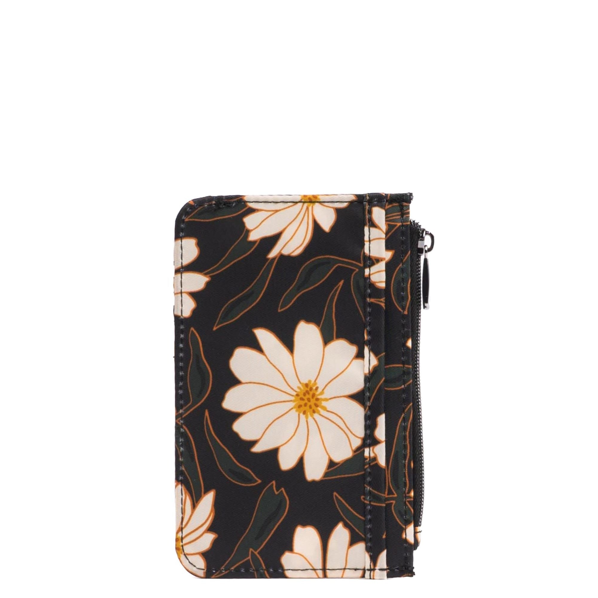 Embroidered Slide RFID Card Wallet - AUTUMN DAISIES - 24898_SlideEmbroidered_AutumnDaisies_Angle_03