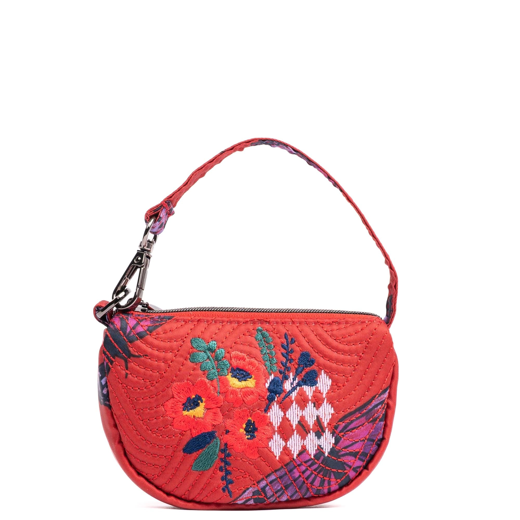 Embroidered Disco Pouch - BUTTERFLY POPPY - 24903_Disco_ButterflyPoppy_Angle_04