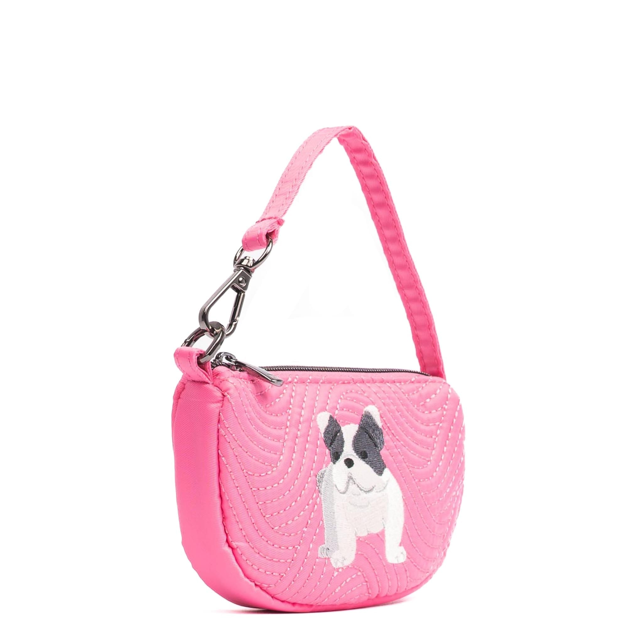 Embroidered Disco Pouch - PERFECTLY PINK 2 - 24904_Disco_PerfectlyPink_Angle_02