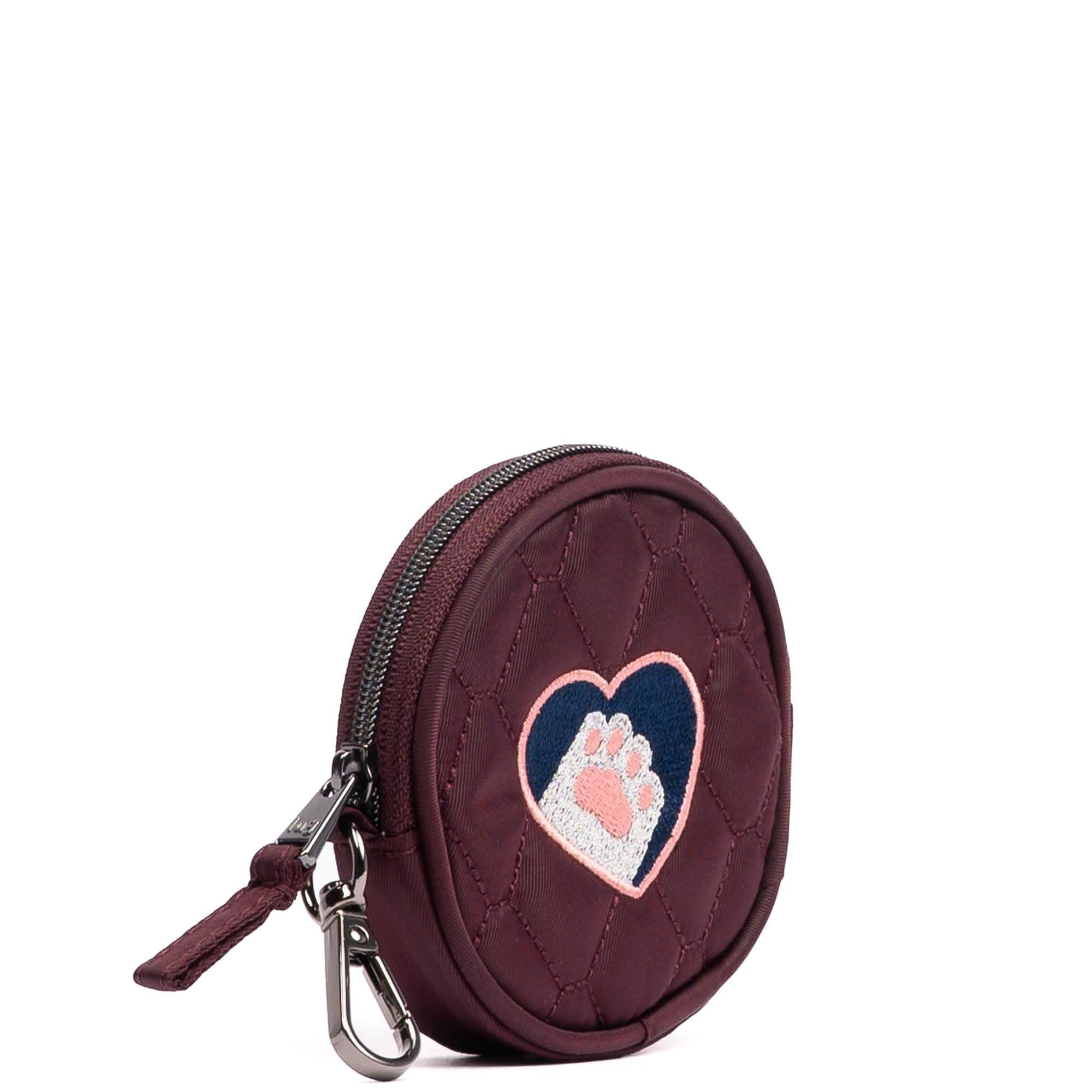 Embroidered Circle Pouch - WINE RED - 24911_CirclePouch_WineRed_Angle_02