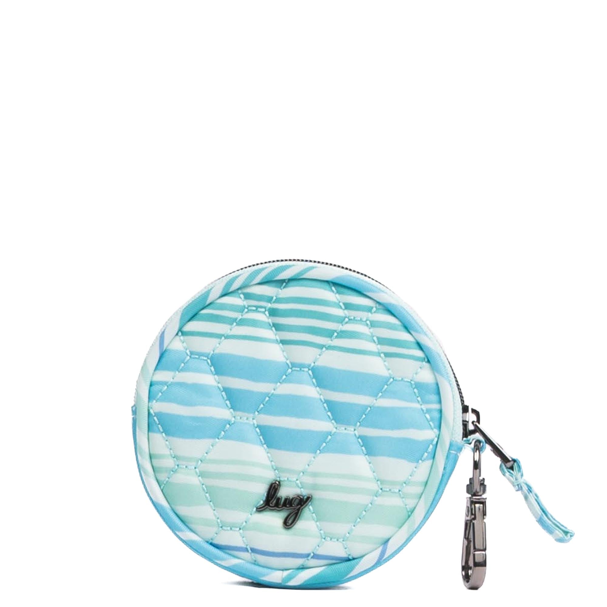 Embroidered Circle Pouch - LOVE WAVES AQUA - 24914_CirclePouch_LoveWavesAqua_Angle_03