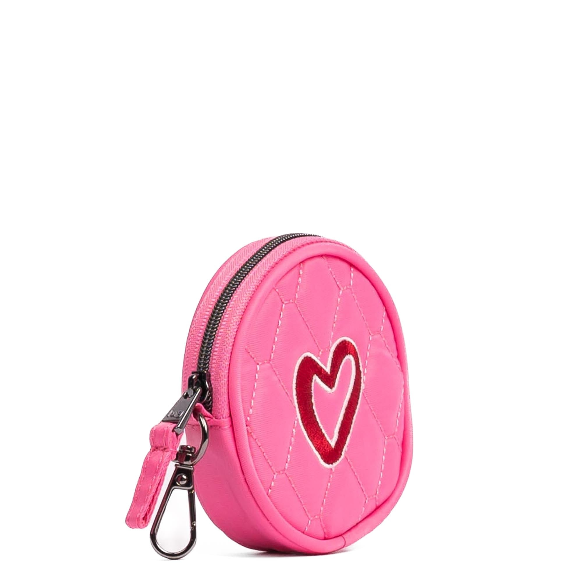 Embroidered Circle Pouch - PERFECTLY PINK - 24915_CirclePouch_PerfectlyPink_Angle_02