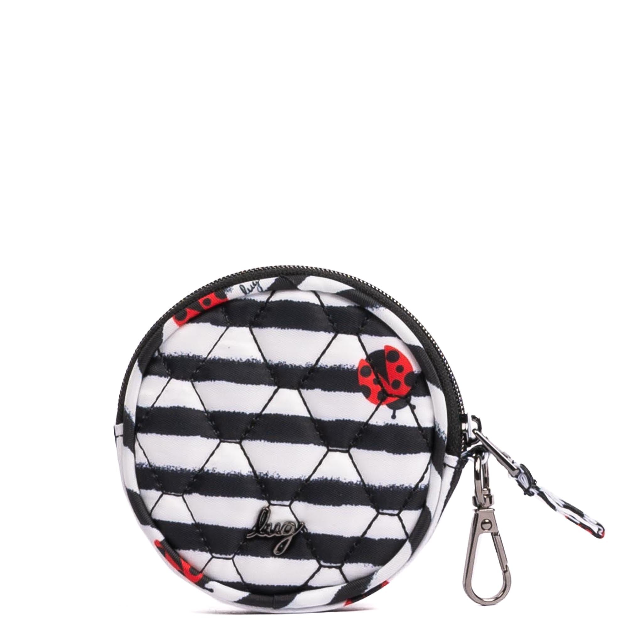 Embroidered Circle Pouch - LADYBUG LANE - 24916_CirclePouch_LadybugLane_Angle_03