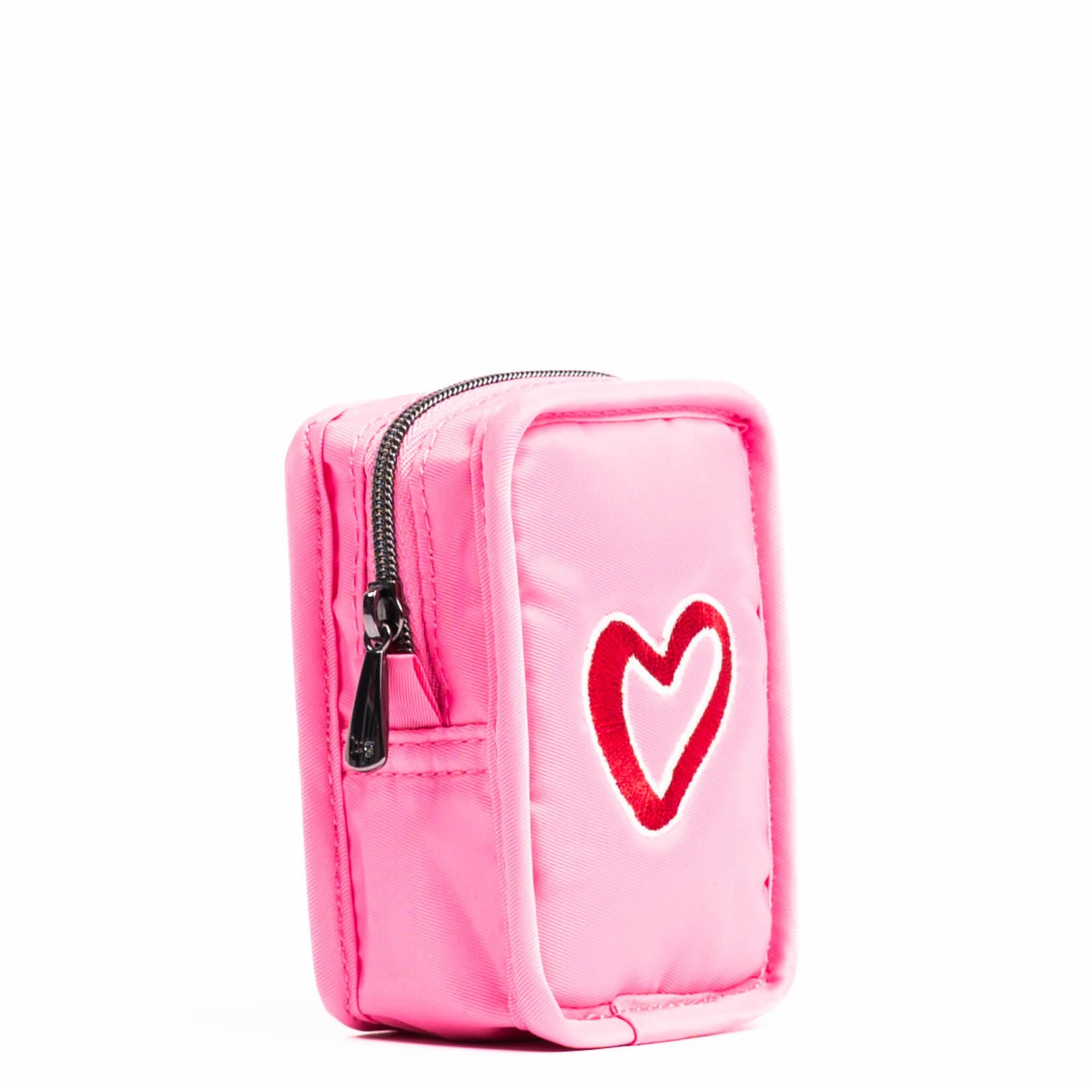 Embroidered Drizzle Zip Storage Pouch - PERFECTLY PINK - 24917_DrizzleEmbroidered_PerfectlyPink_Angle_02