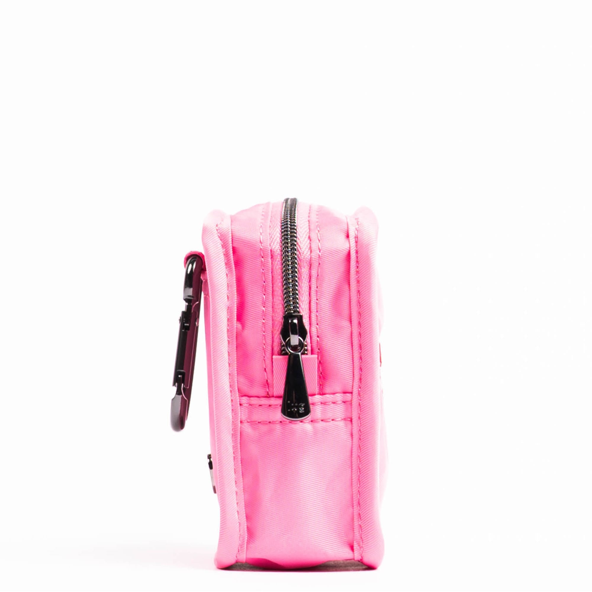 Embroidered Drizzle Zip Storage Pouch - PERFECTLY PINK - 24917_DrizzleEmbroidered_PerfectlyPink_Angle_03