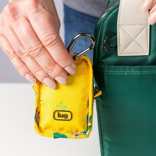 Embroidered Drizzle Zip Storage Pouch - - 24918_DrizzleEmbroidered_BouquetYellow_Lifestyle_02