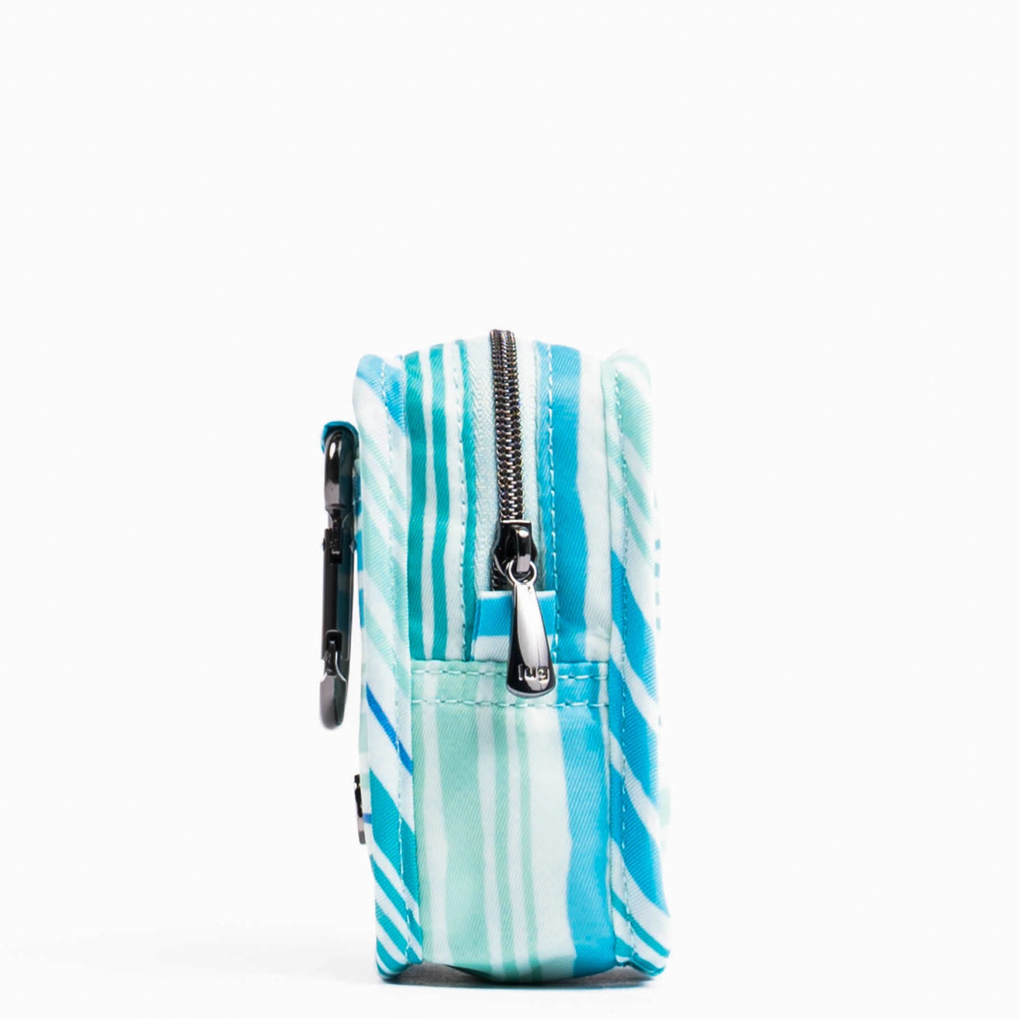 Embroidered Drizzle Zip Storage Pouch - LOVE WAVES AQUA - 24920_DrizzleEmbroidered_LoveWavesAqua_Angle_03