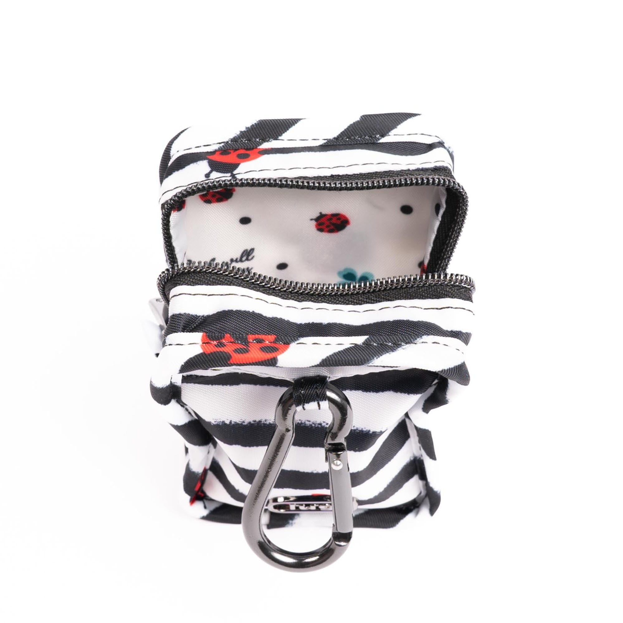 Embroidered Drizzle Zip Storage Pouch - LADYBUG LANE 2 - 24923_DrizzleEmbroidered_LadybugLane_Angle_05