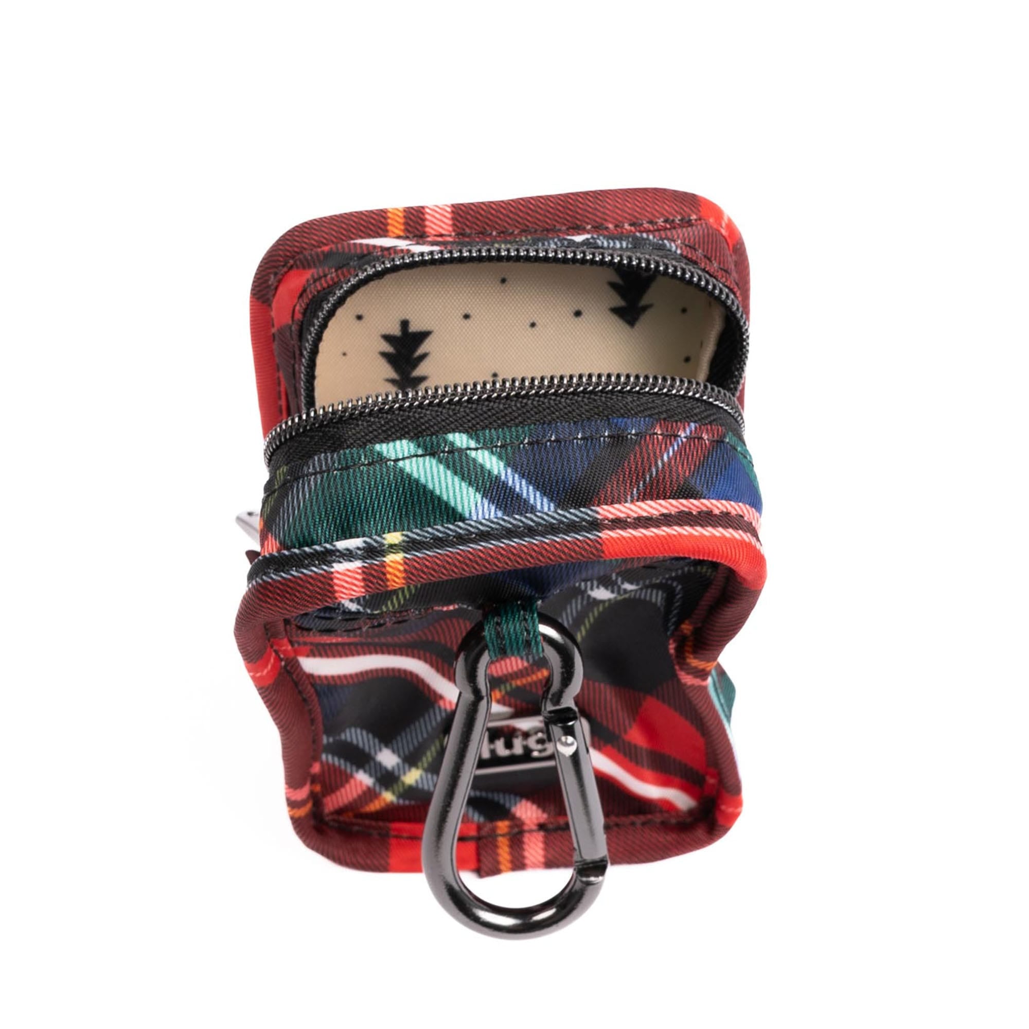Embroidered Drizzle Zip Storage Pouch - TARTAN PLAID 2 - 24926_DrizzleEmbroidered_TartanPlaid_Angle_05