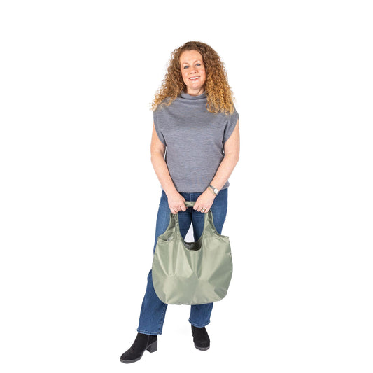 Eco Shopper Tote - - 24948_EcoShopper_SageGreen_Proportion_01