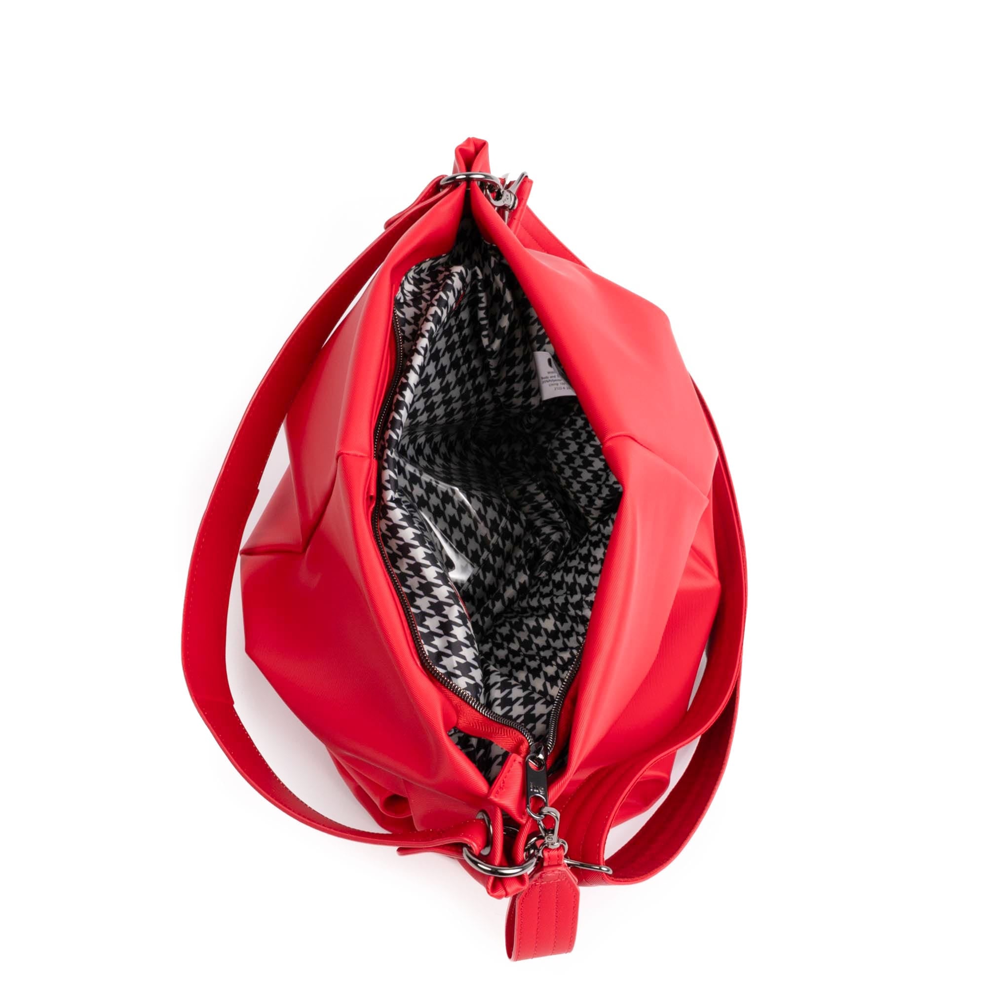 Plunge 2 Satin Luxe VL Carry-All Crossbody Bag - POPPY RED - 24952_Plunge_SatinLuxe_PoppyRed_Angle_05