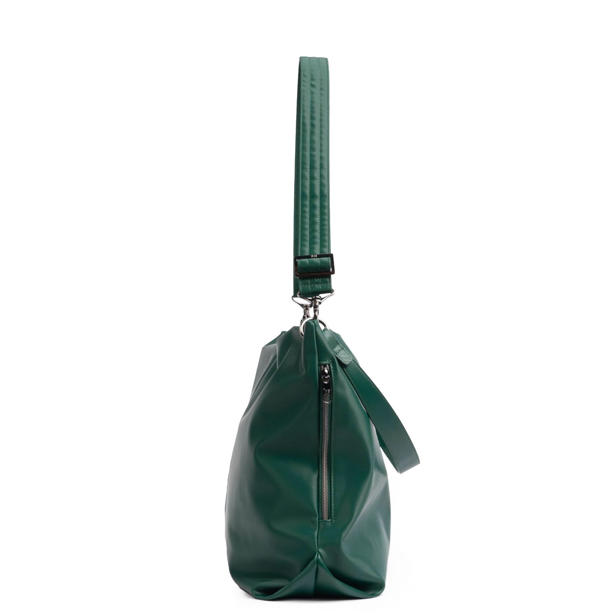 Plunge 2 Satin Luxe VL Carry-All Crossbody Bag - WICKEDLY GREEN - 24953_Plunge_SatinLuxe_WickedlyGreen_Angle_03