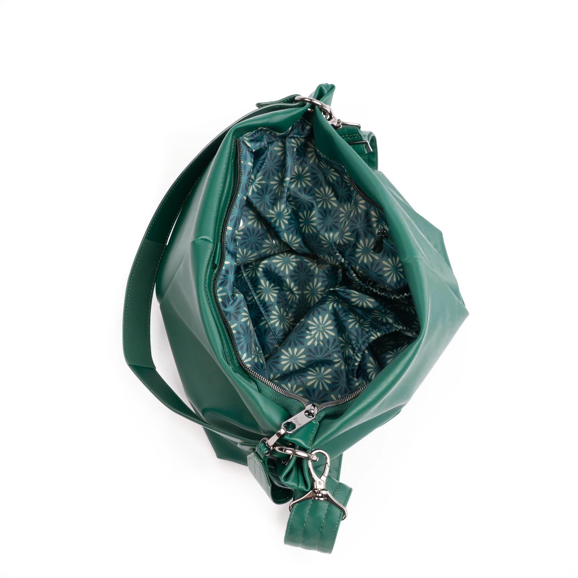 Plunge 2 Satin Luxe VL Carry-All Crossbody Bag - WICKEDLY GREEN - 24953_Plunge_SatinLuxe_WickedlyGreen_Angle_05