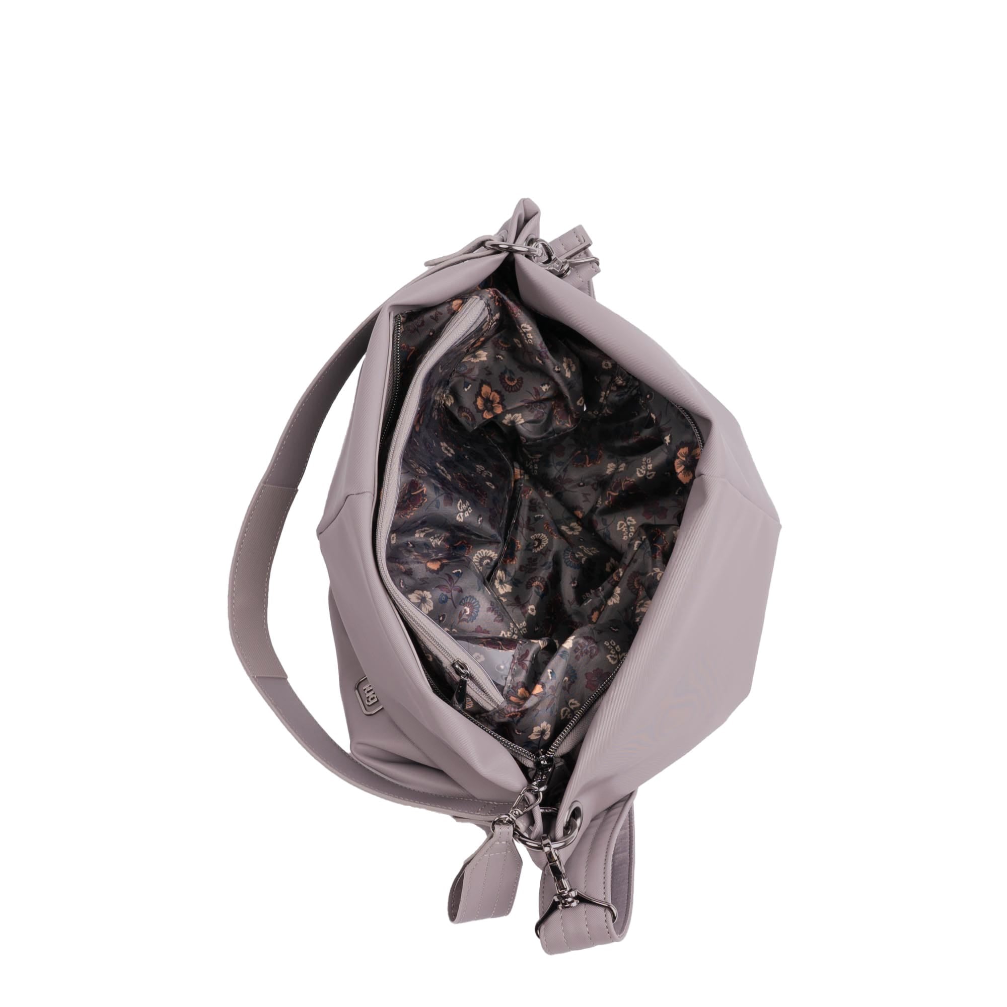 Plunge 2 Satin Luxe VL Carry-All Crossbody Bag - PEARL - 24954_Plunge_SatinLuxe_Pearl_Angle_05