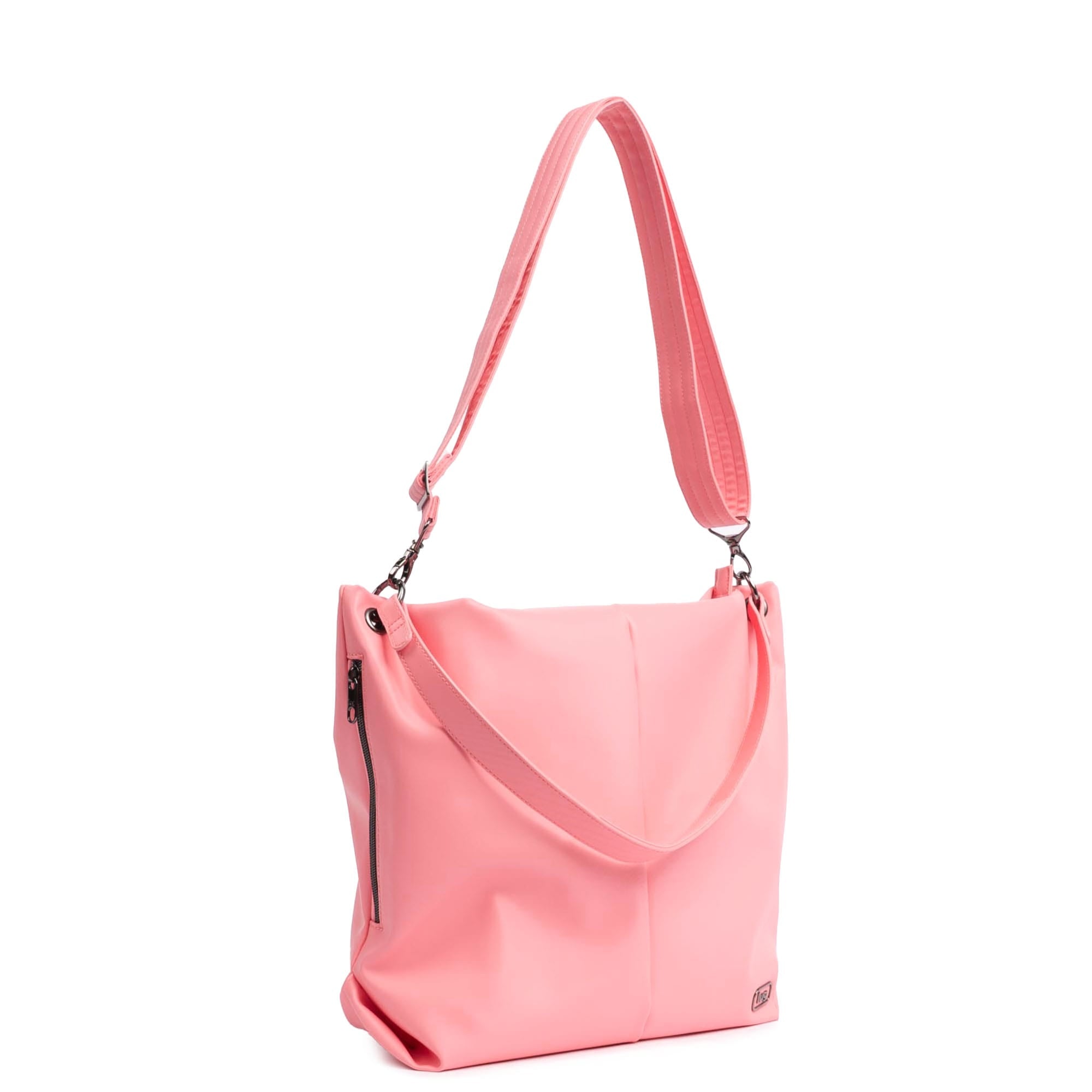 Plunge 2 Satin Luxe VL Carry-All Crossbody Bag - POSITIVELY PINK - 24955_Plunge_SatinLuxe_PositivelyPink_Angle_02