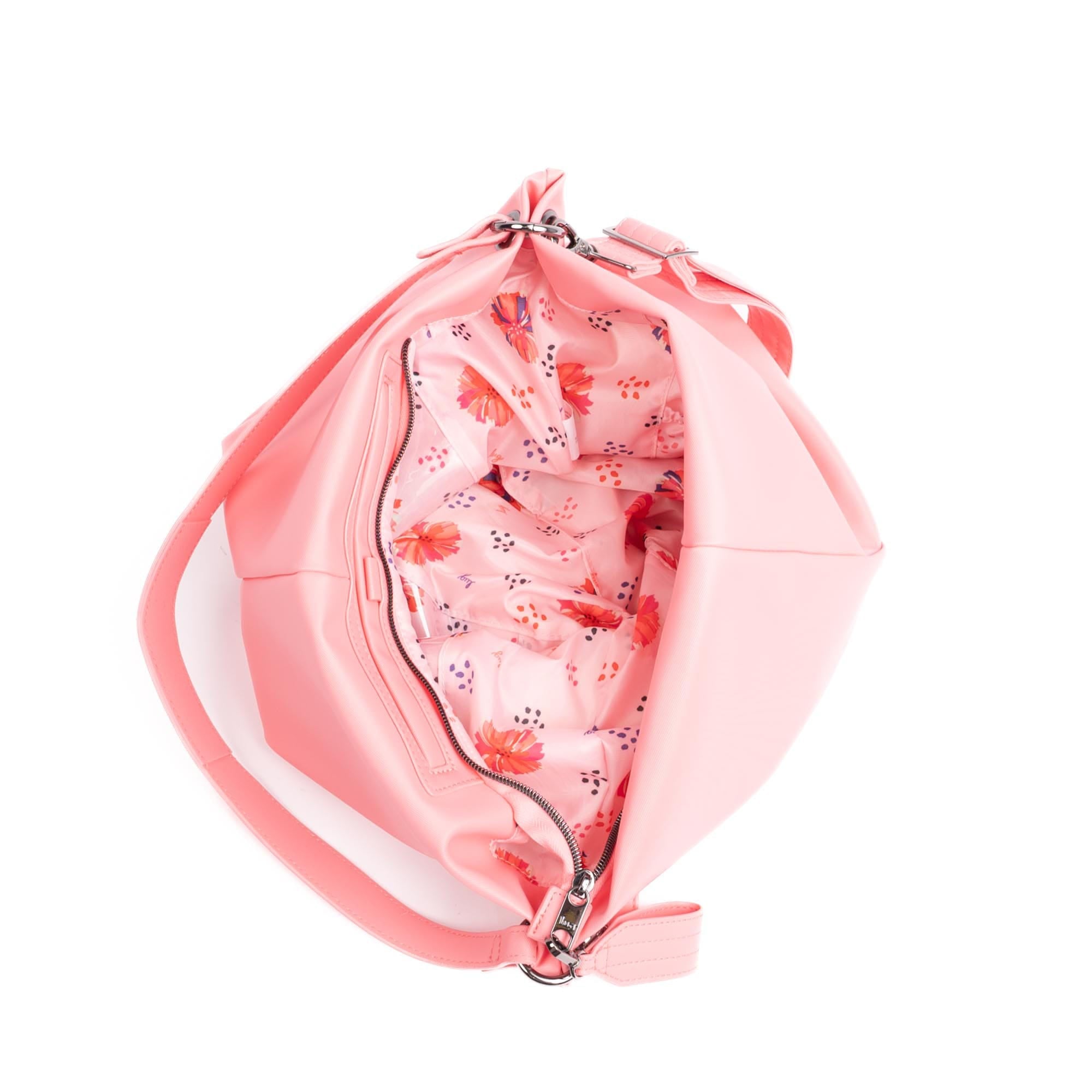 Plunge 2 Satin Luxe VL Carry-All Crossbody Bag - POSITIVELY PINK - 24955_Plunge_SatinLuxe_PositivelyPink_Angle_05