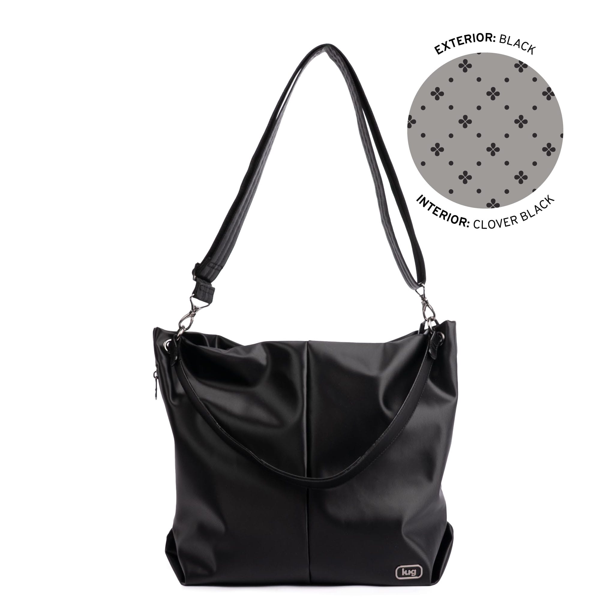 Plunge 2 Satin Luxe VL Carry-All Crossbody Bag - BLACK 2 - 24956_Plunge_SatinLuxe_Black_Angle_01_fxs9zg